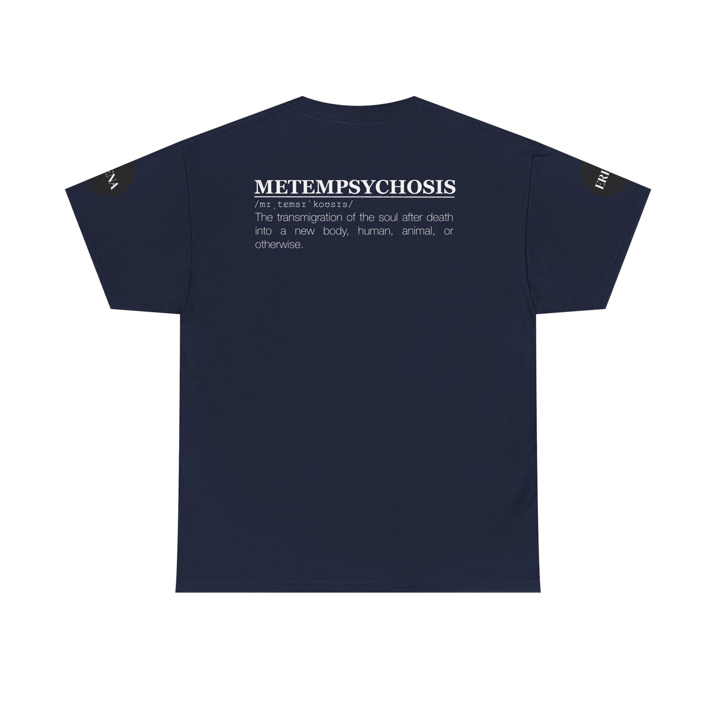Metempsychosis Snake Illustration Tee | Monochrome Botanical Art