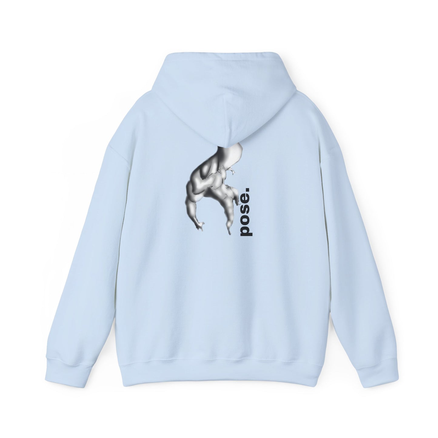 Gymnast Silhouette pose. Hoodie | Athletic Back Print