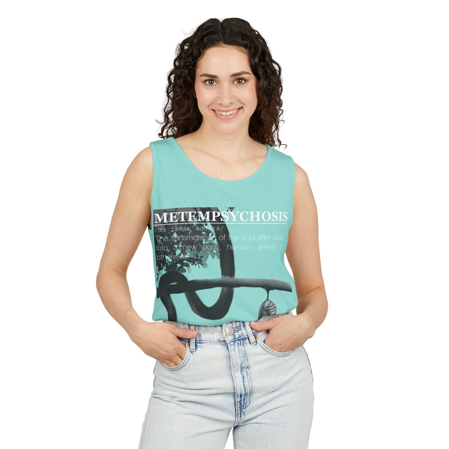 Metempsychosis Snake Coil tank top | Philosophical Graphic Tee