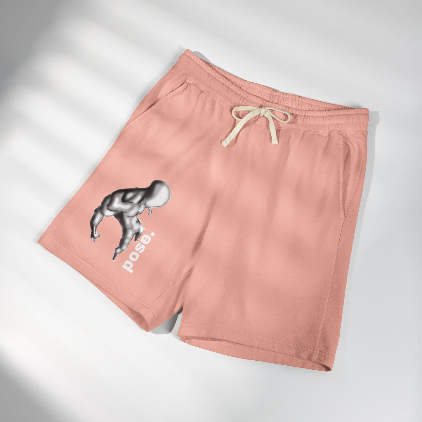 Abstract Figure Pose sweat shorts | Minimal Graphic