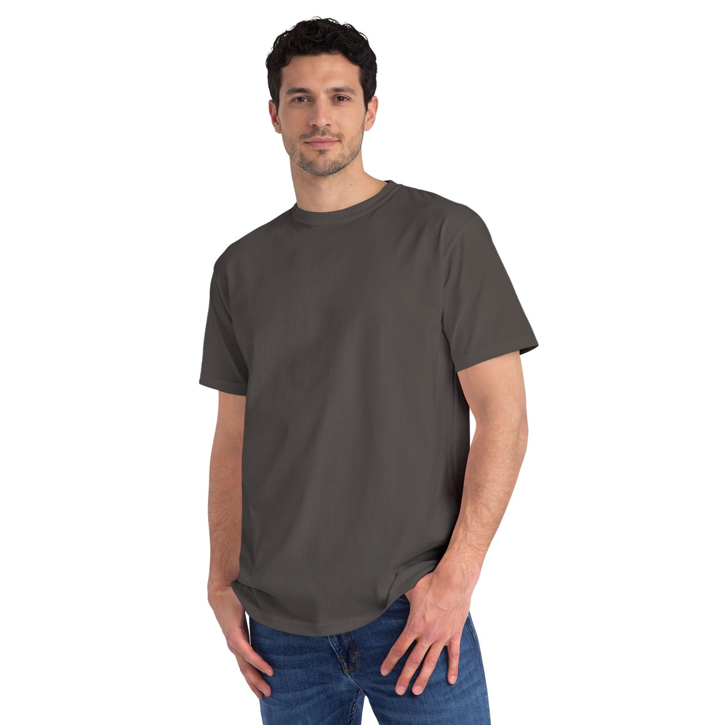 Monochrome Eye with Repeated Text T-Shirt | Graphic Back Print