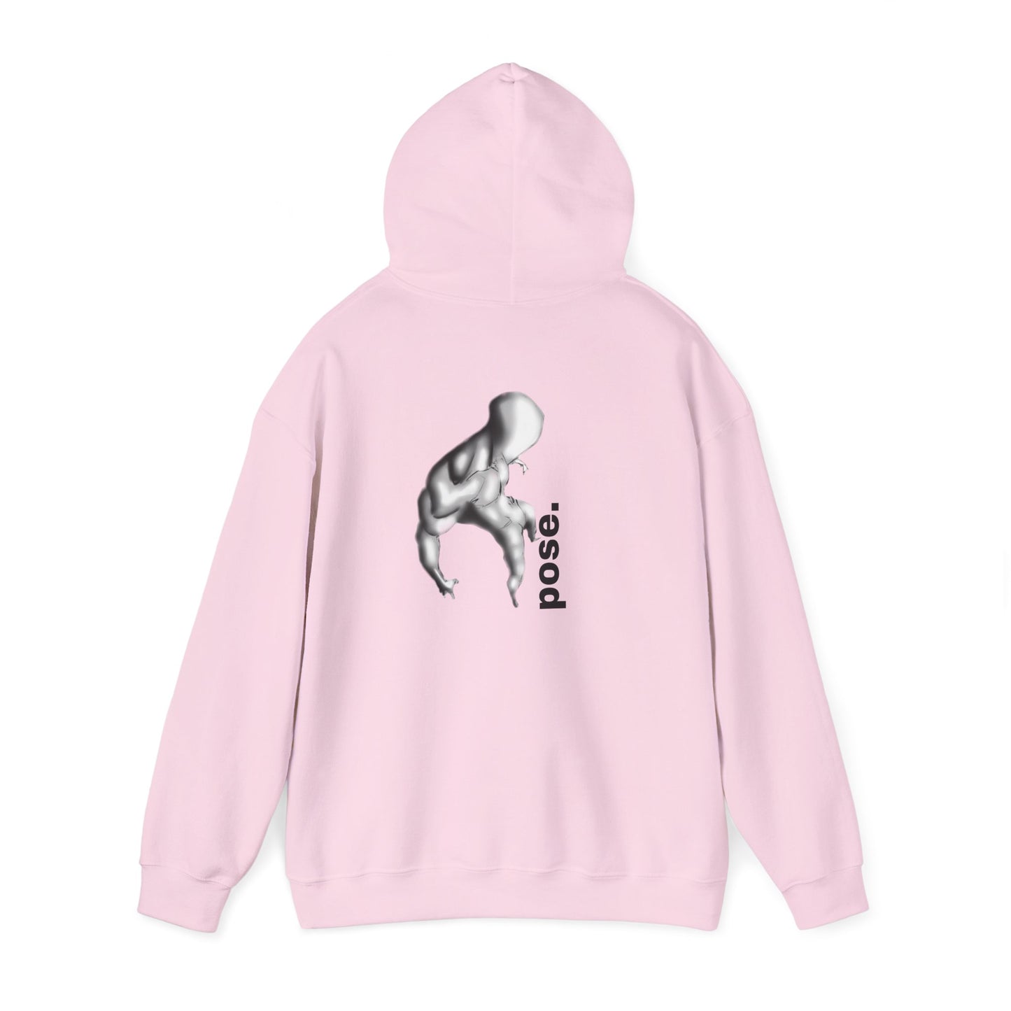 Gymnast Silhouette pose. Hoodie | Athletic Back Print