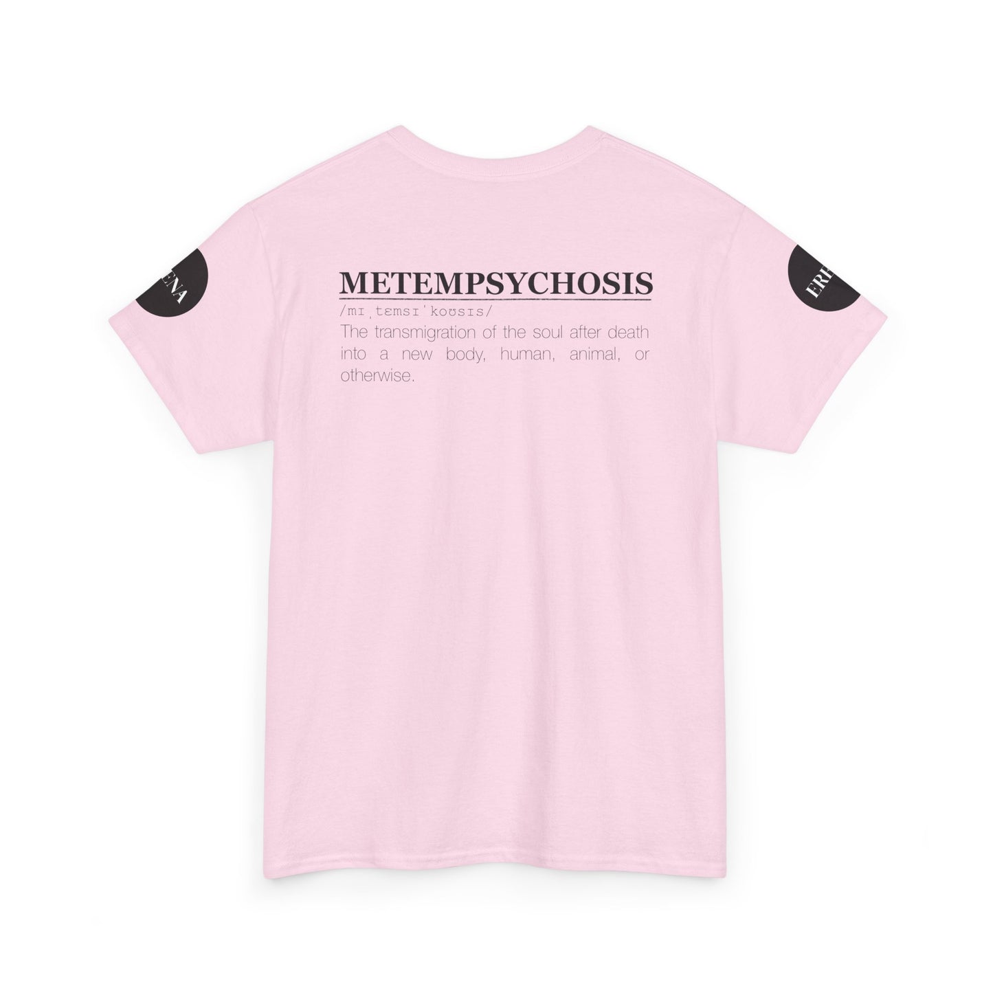 Metempsychosis Snake Illustration Tee | Monochrome Botanical Art
