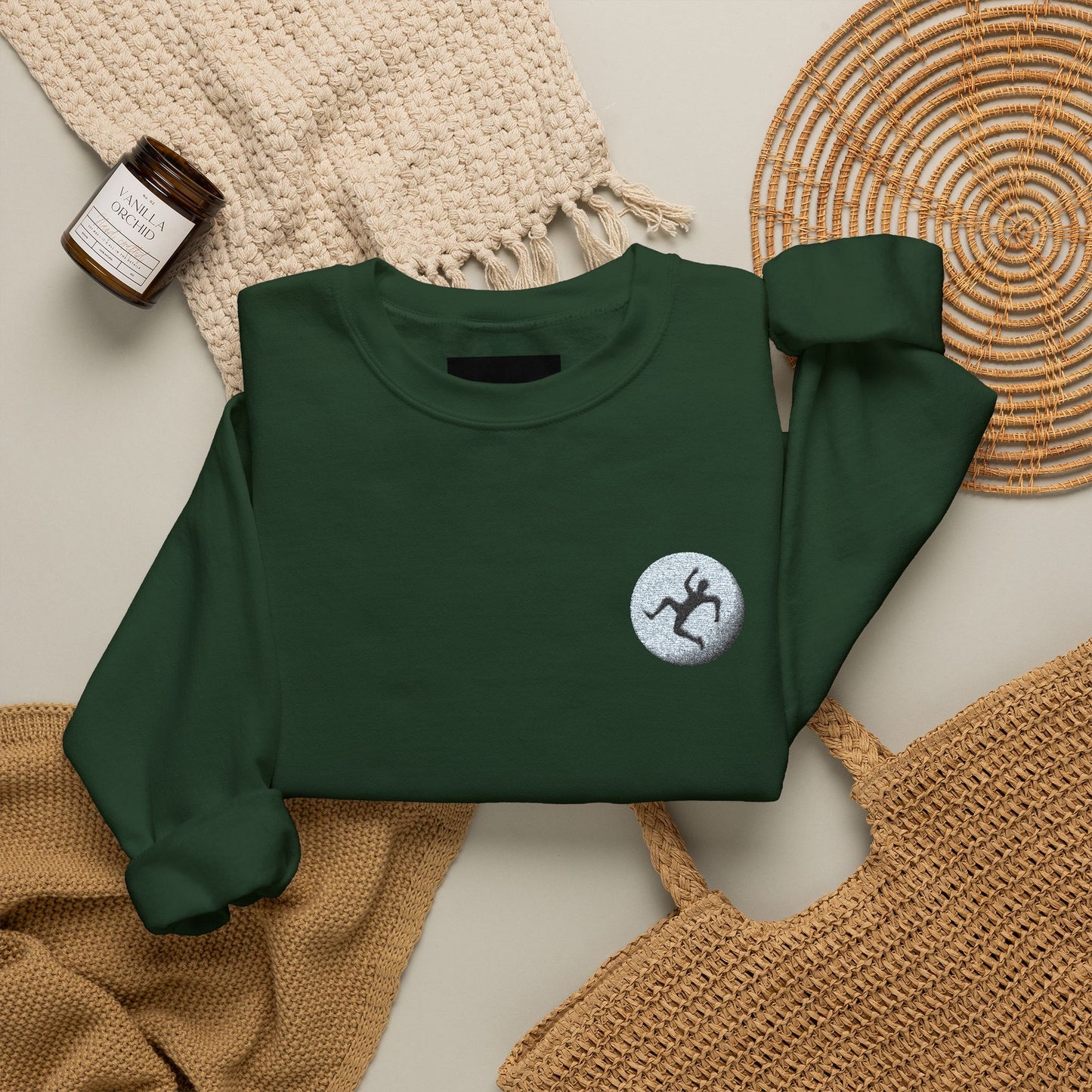 LIBERATION Graphic Crewneck Sweatshirt | Small Chest & Sleeve Prints