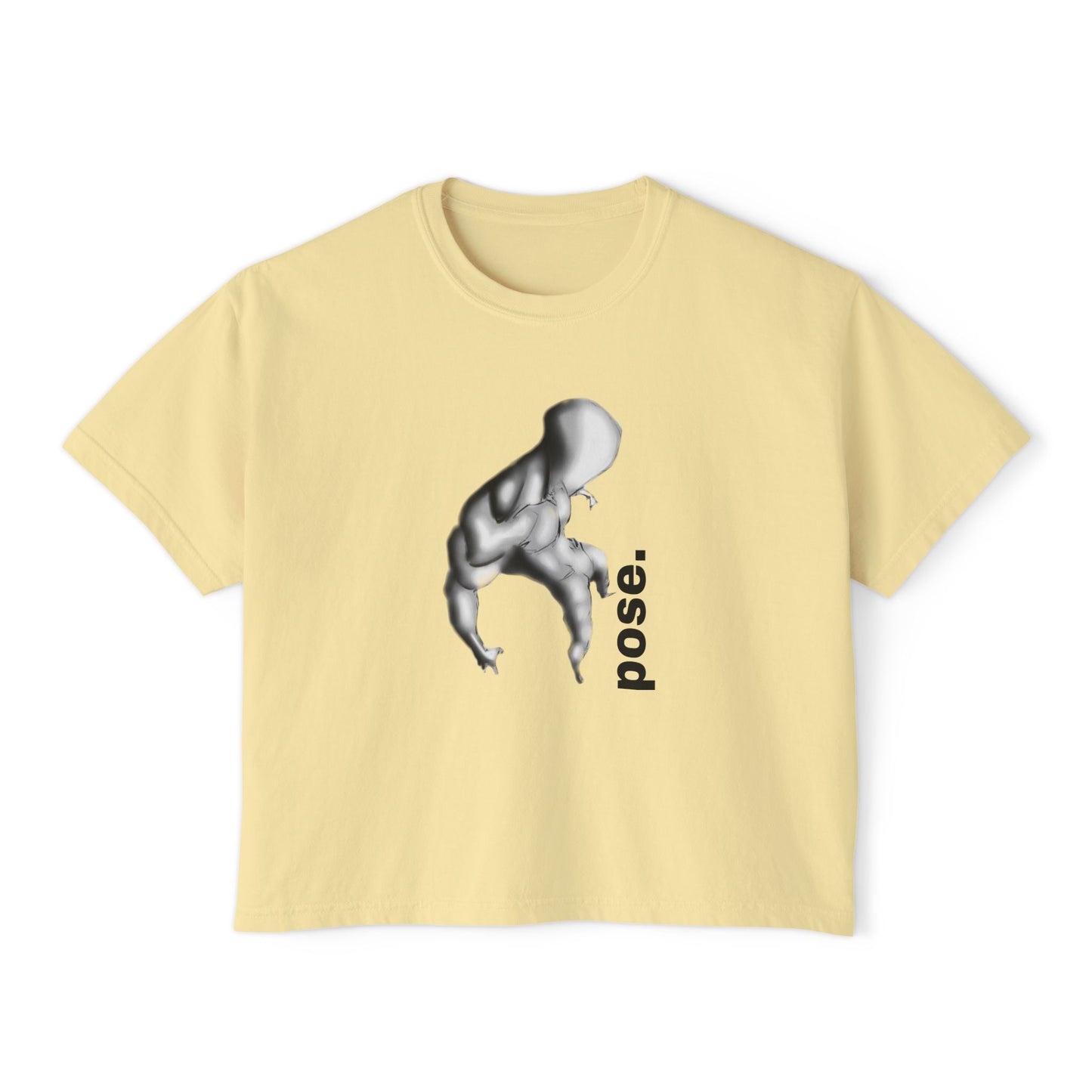 Surreal Sculpted Figure pose. Tee | Minimalist Art, Monochrome