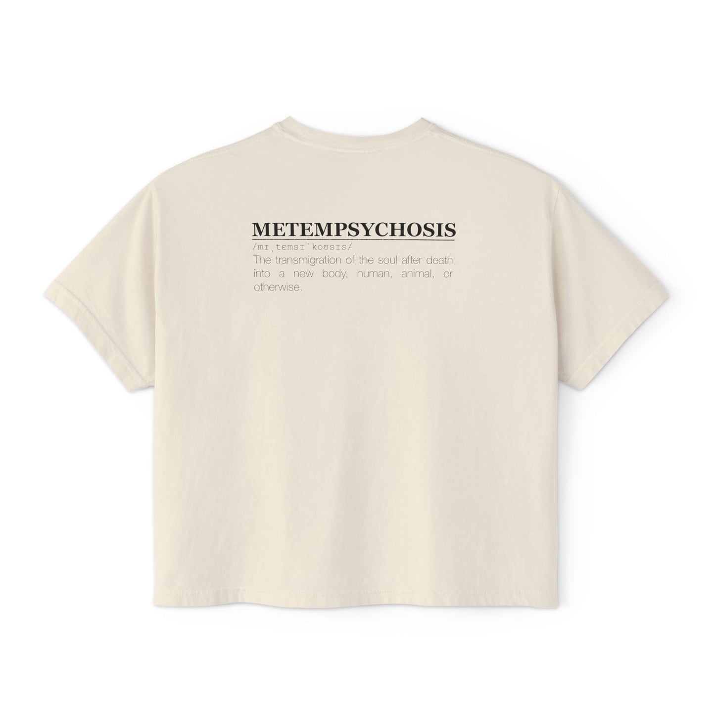 Metempsychosis snake and cocoon Women's Boxy Tee | philosophical graphic tee