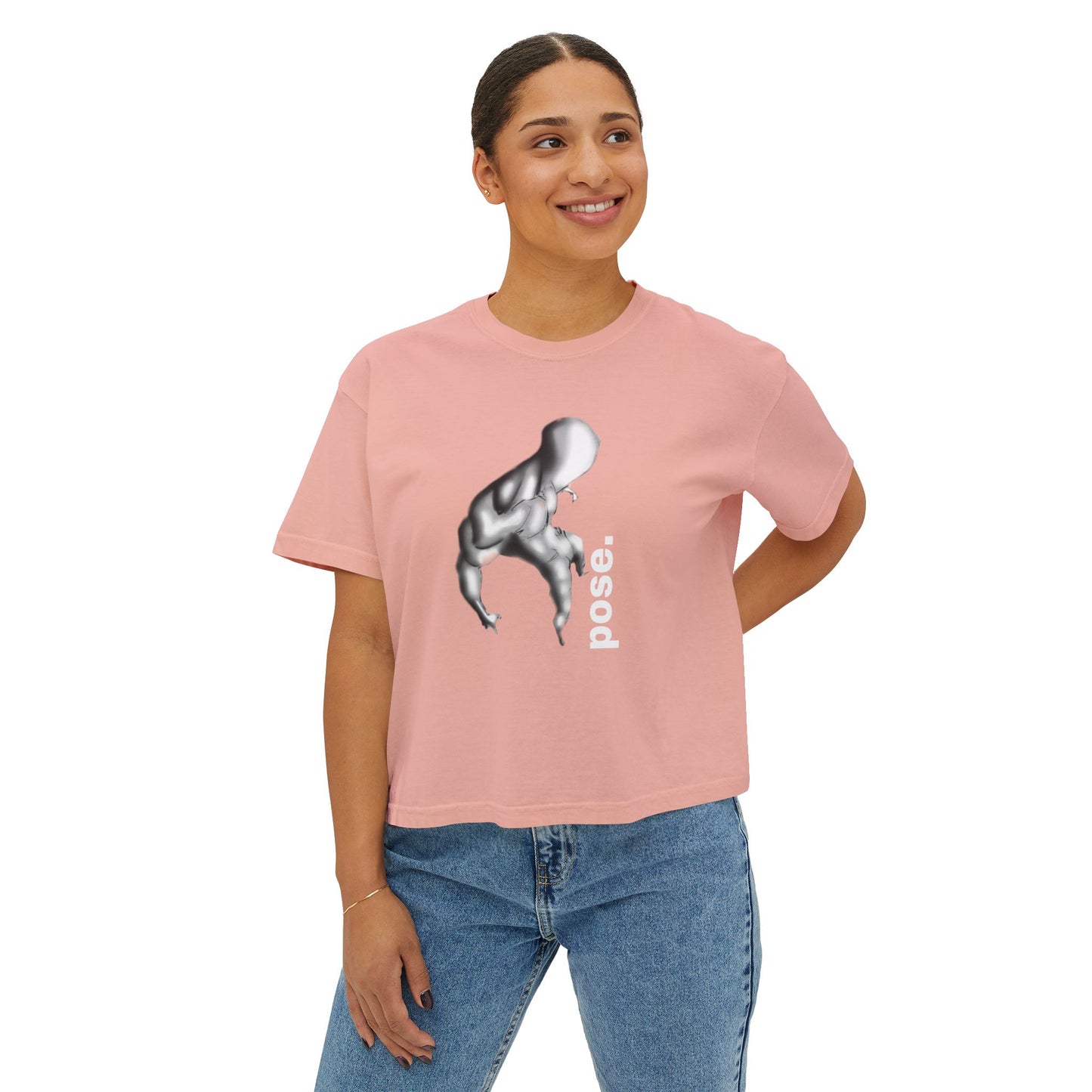 Surreal Sculpted Figure pose. Tee | Minimalist Art, Monochrome