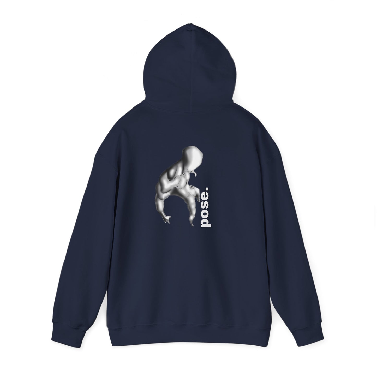 Gymnast Silhouette pose. Hoodie | Athletic Back Print