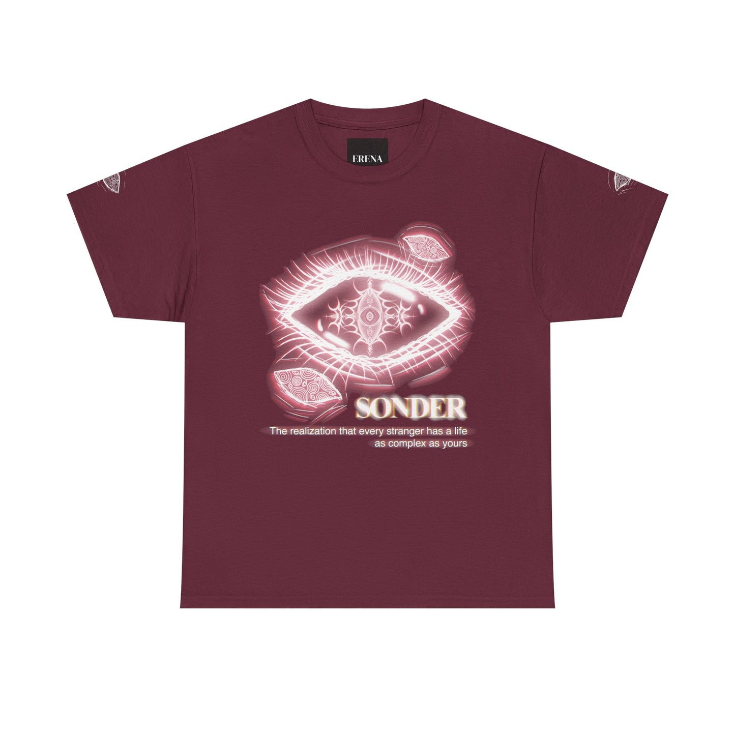 Sonder Gothic Eye T-Shirt | Unisex Aesthetic Graphic Tee | Dark Academia Alt Streetwear | Meaningful Art | Erena