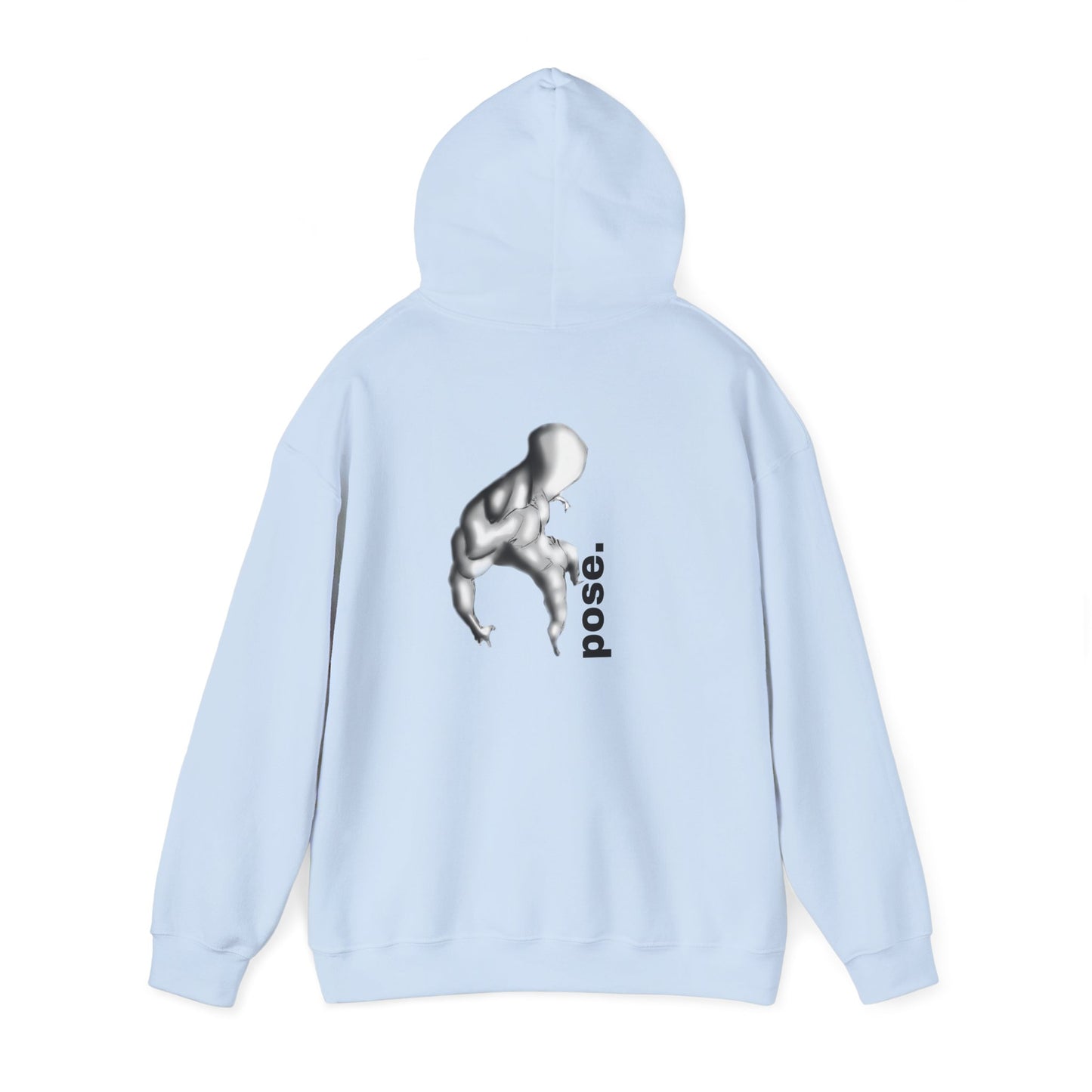 Gymnast Silhouette pose. Hoodie | Athletic Back Print