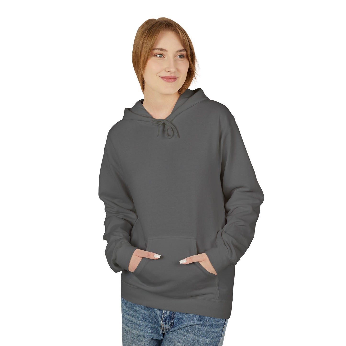 Sonder eye illustration Hoodie | Back graphic, neon pink text