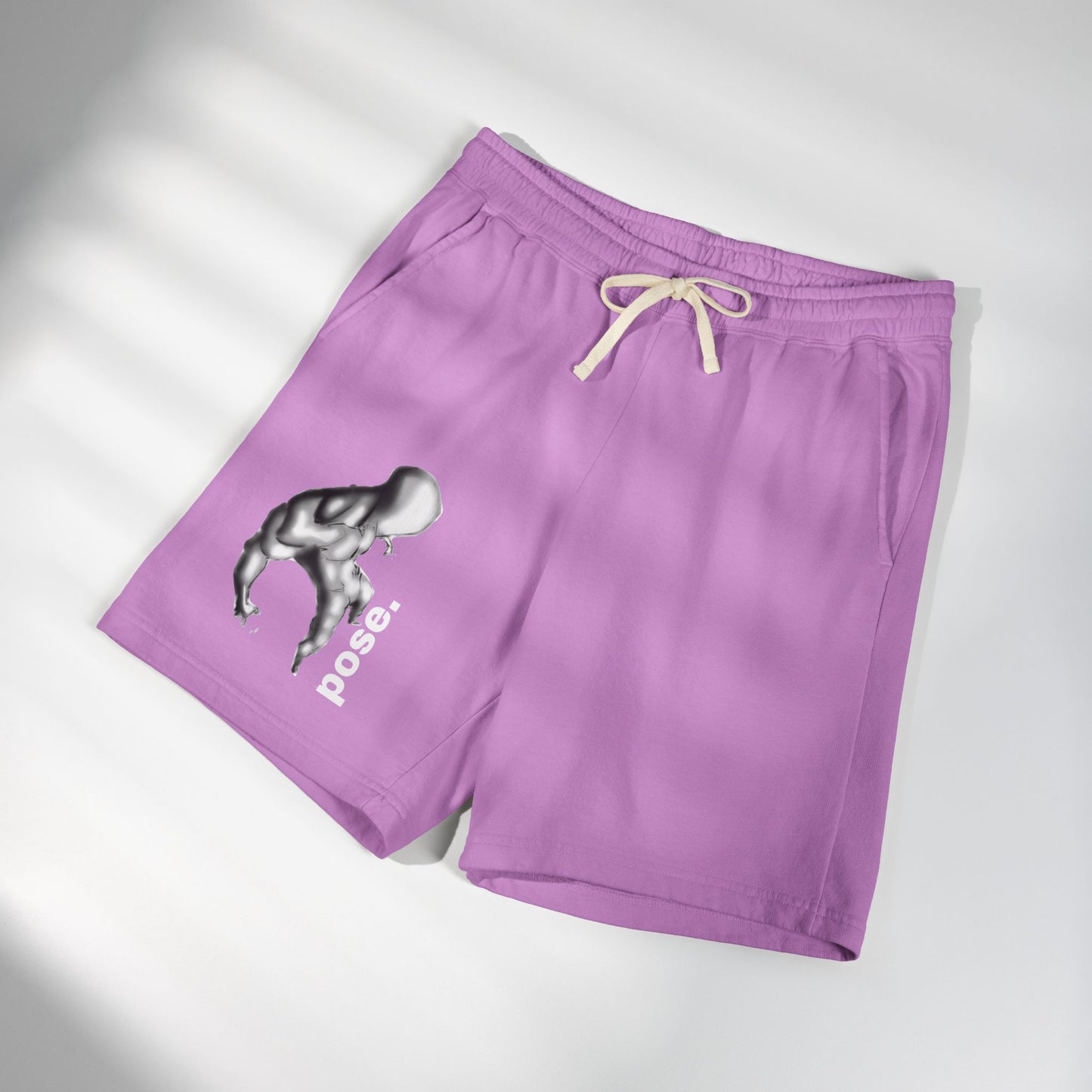 Abstract Figure Pose sweat shorts | Minimal Graphic