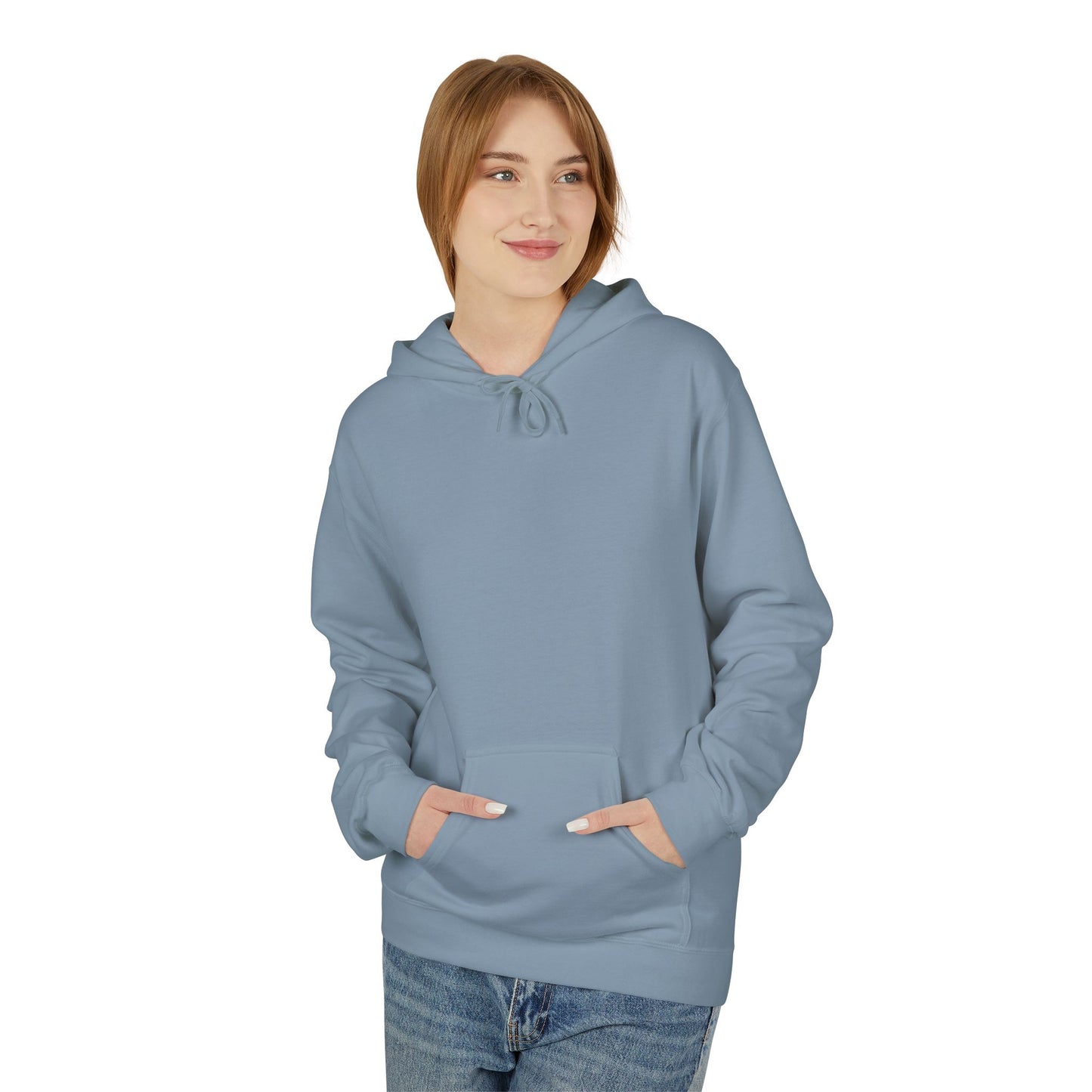Sonder eye illustration Hoodie | Back graphic, neon pink text
