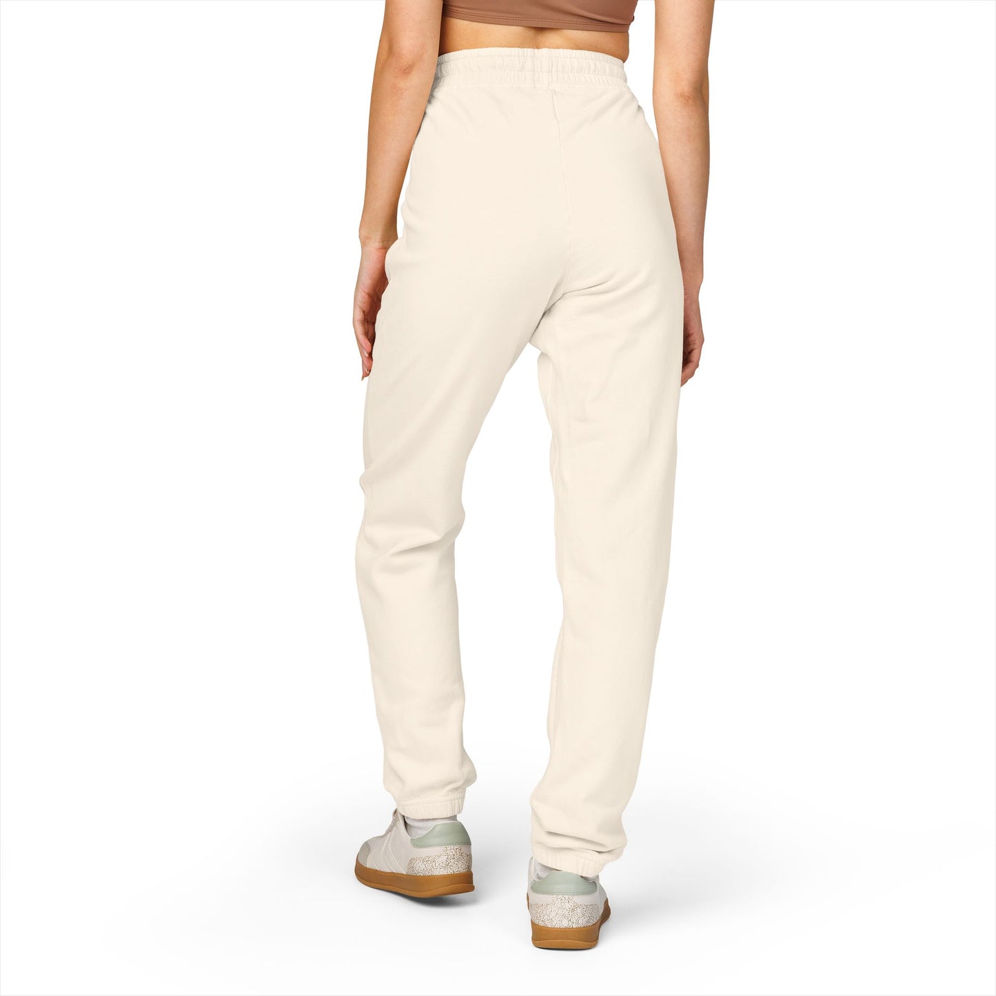White Floral Skull Print Sweatpants | Side Graphic Joggers