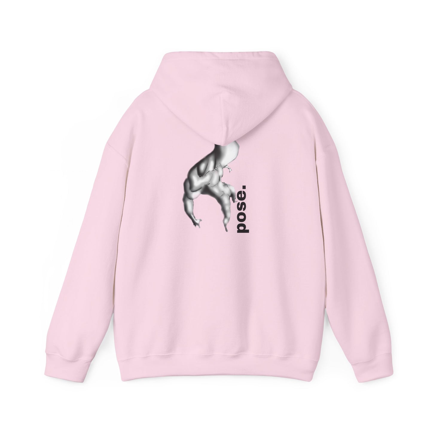 Gymnast Silhouette pose. Hoodie | Athletic Back Print