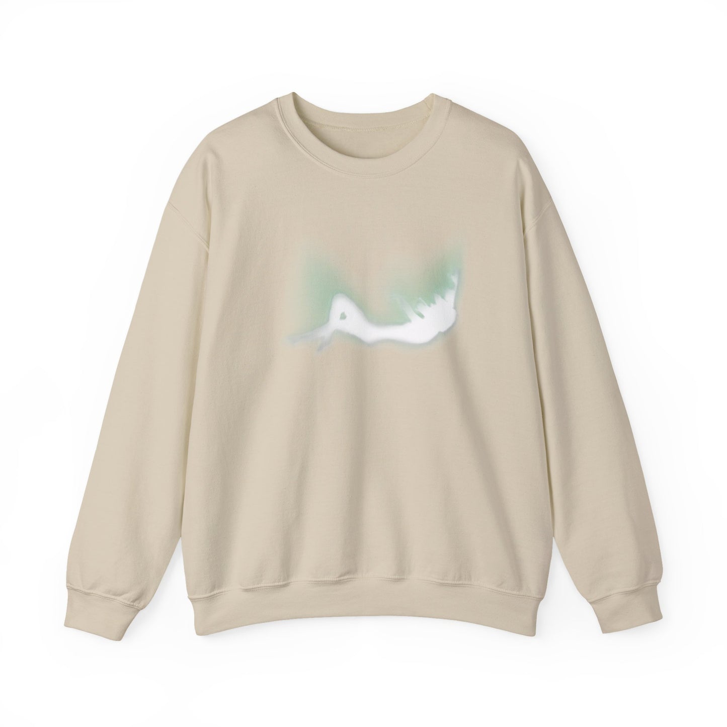 Minimal Ghost Illustration Sweatshirt | Soft Spooky Artwork