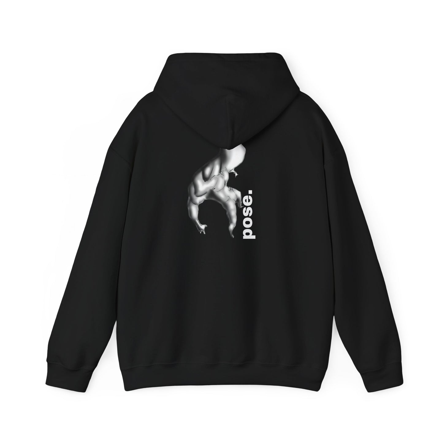 Gymnast Silhouette pose. Hoodie | Athletic Back Print