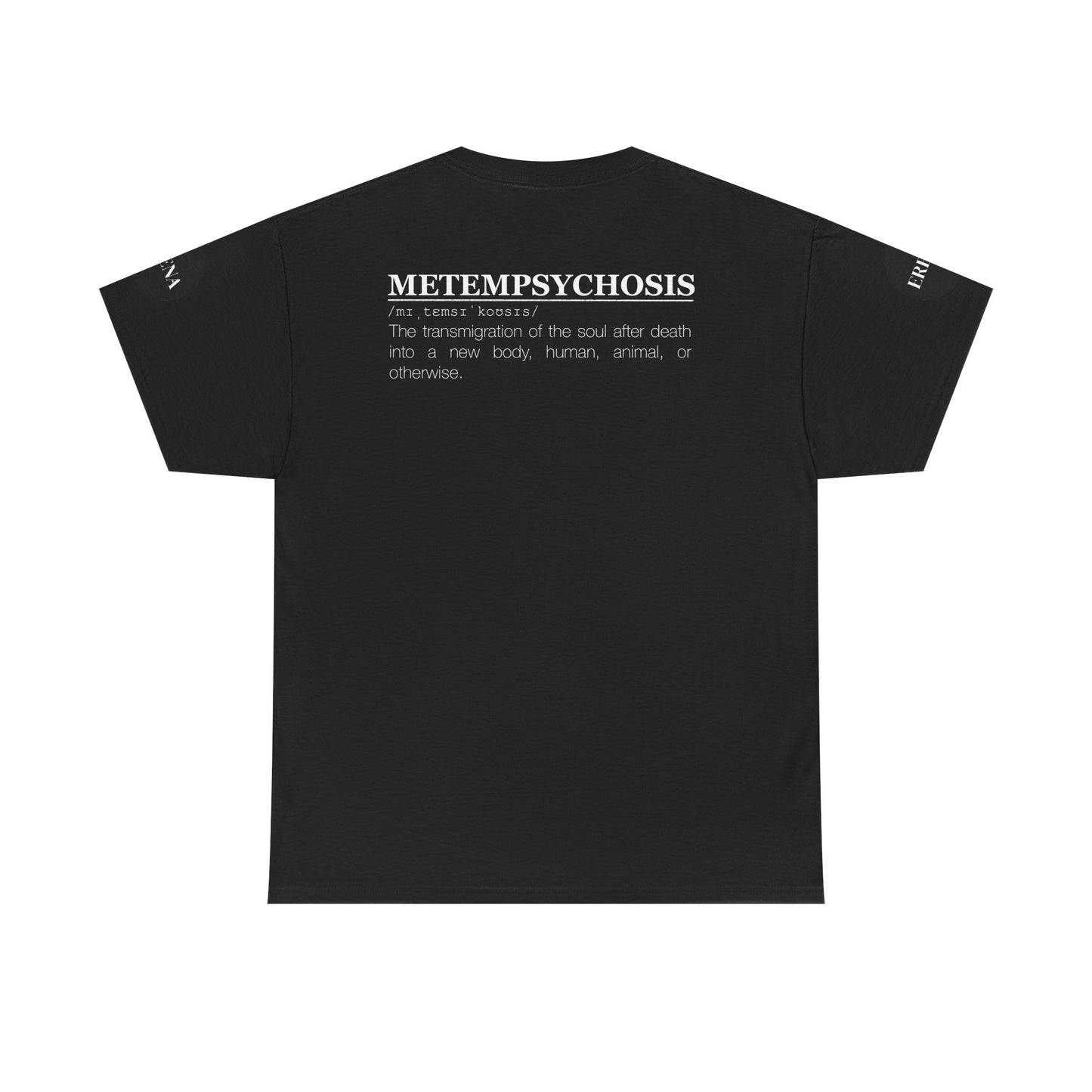 Metempsychosis Snake Illustration Tee | Monochrome Botanical Art