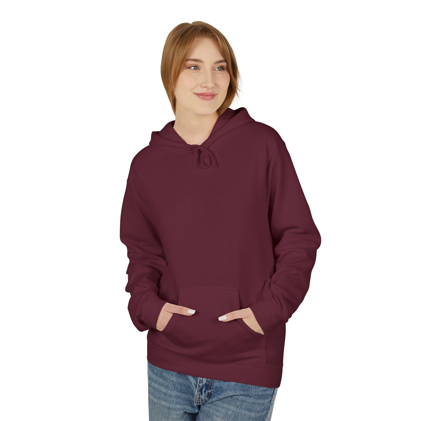 Sonder eye illustration Hoodie | Back graphic, neon pink text