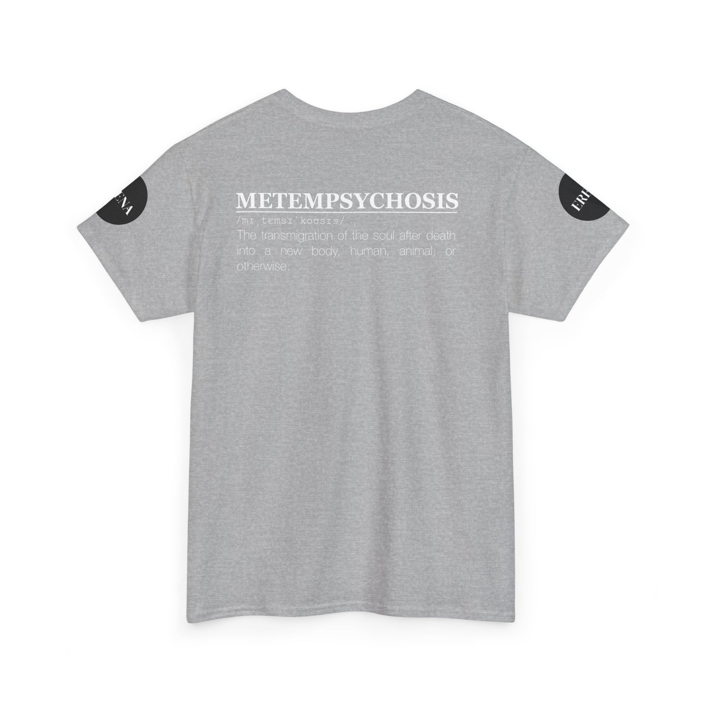 Metempsychosis Snake Illustration Tee | Monochrome Botanical Art