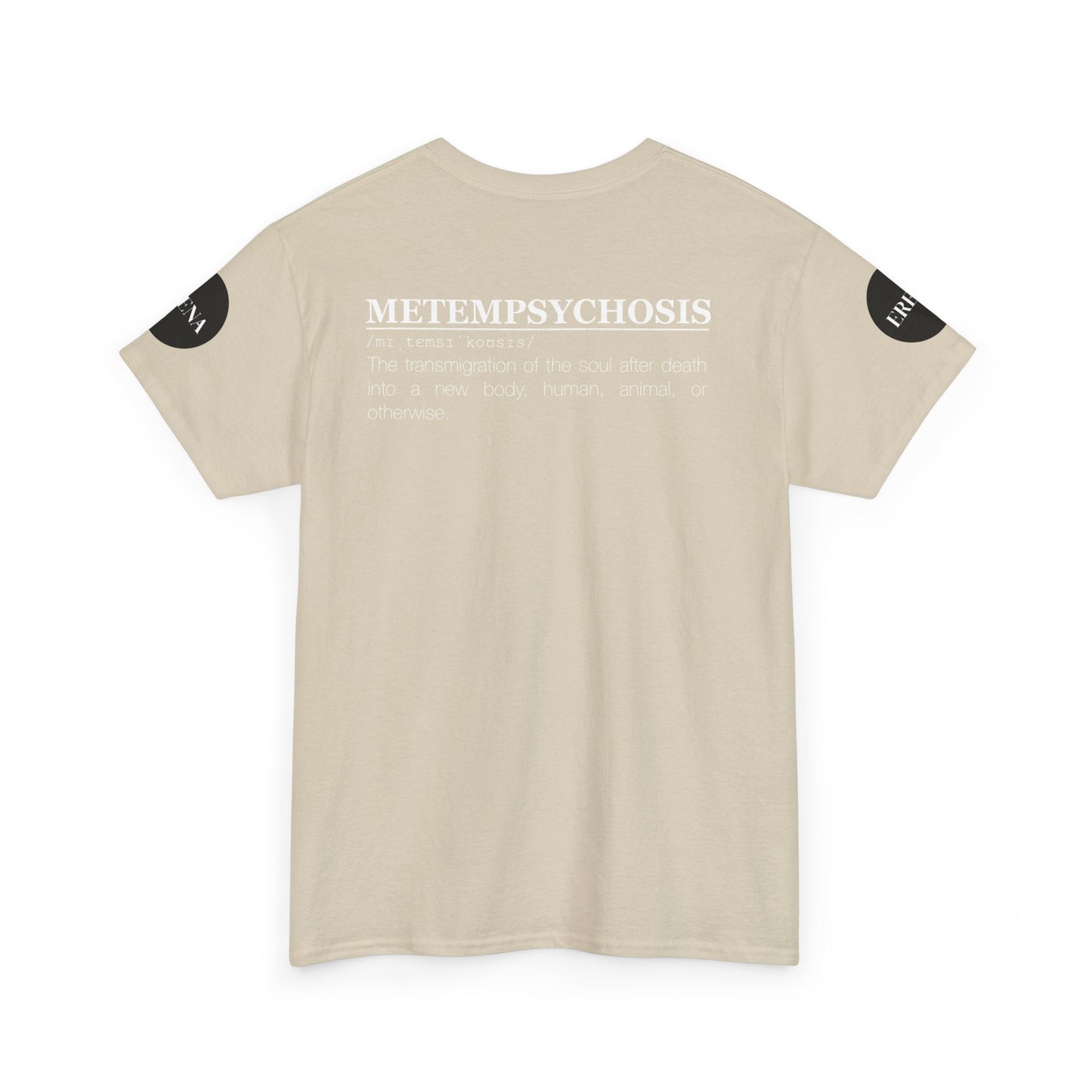 Metempsychosis Snake Illustration Tee | Monochrome Botanical Art