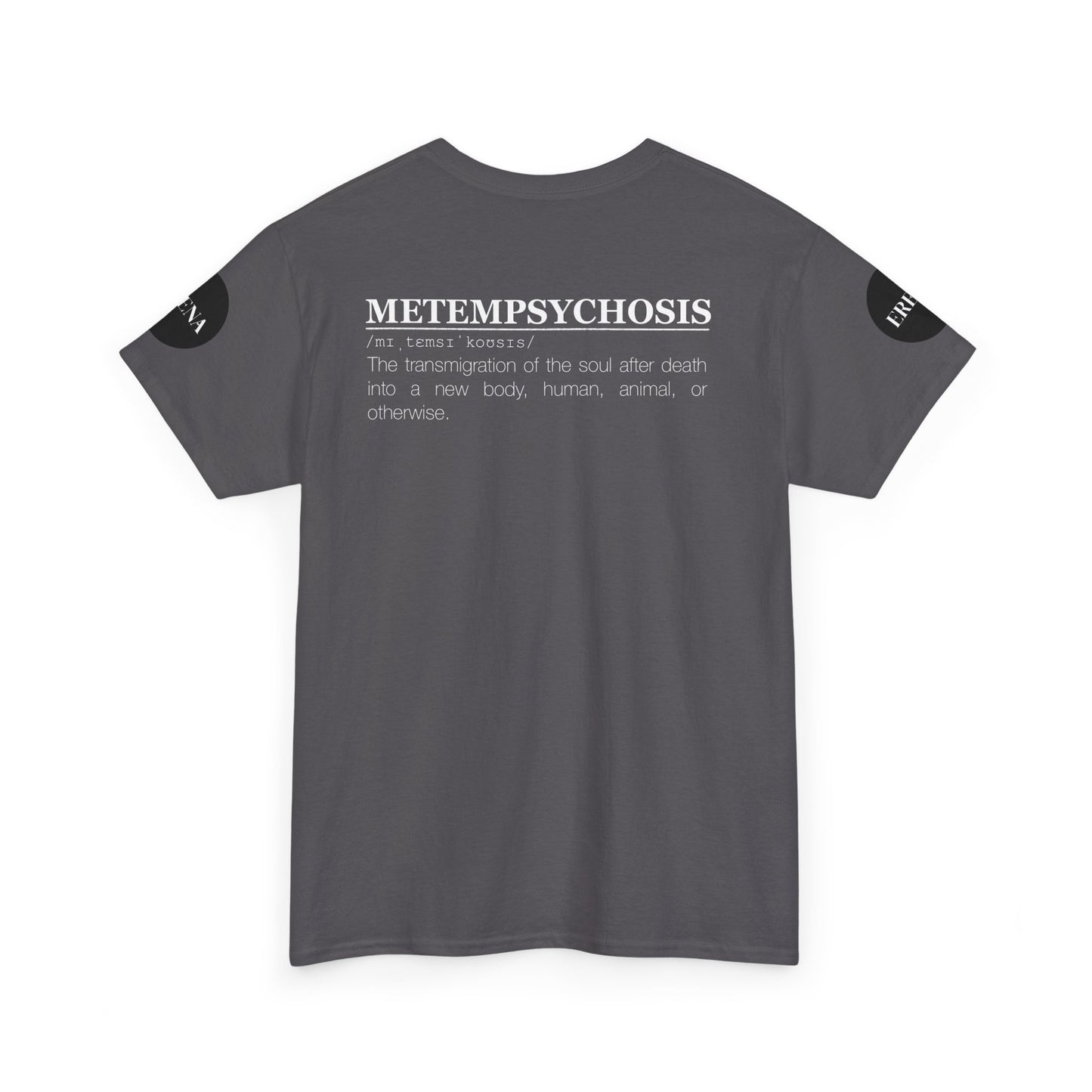 Metempsychosis Snake Illustration Tee | Monochrome Botanical Art