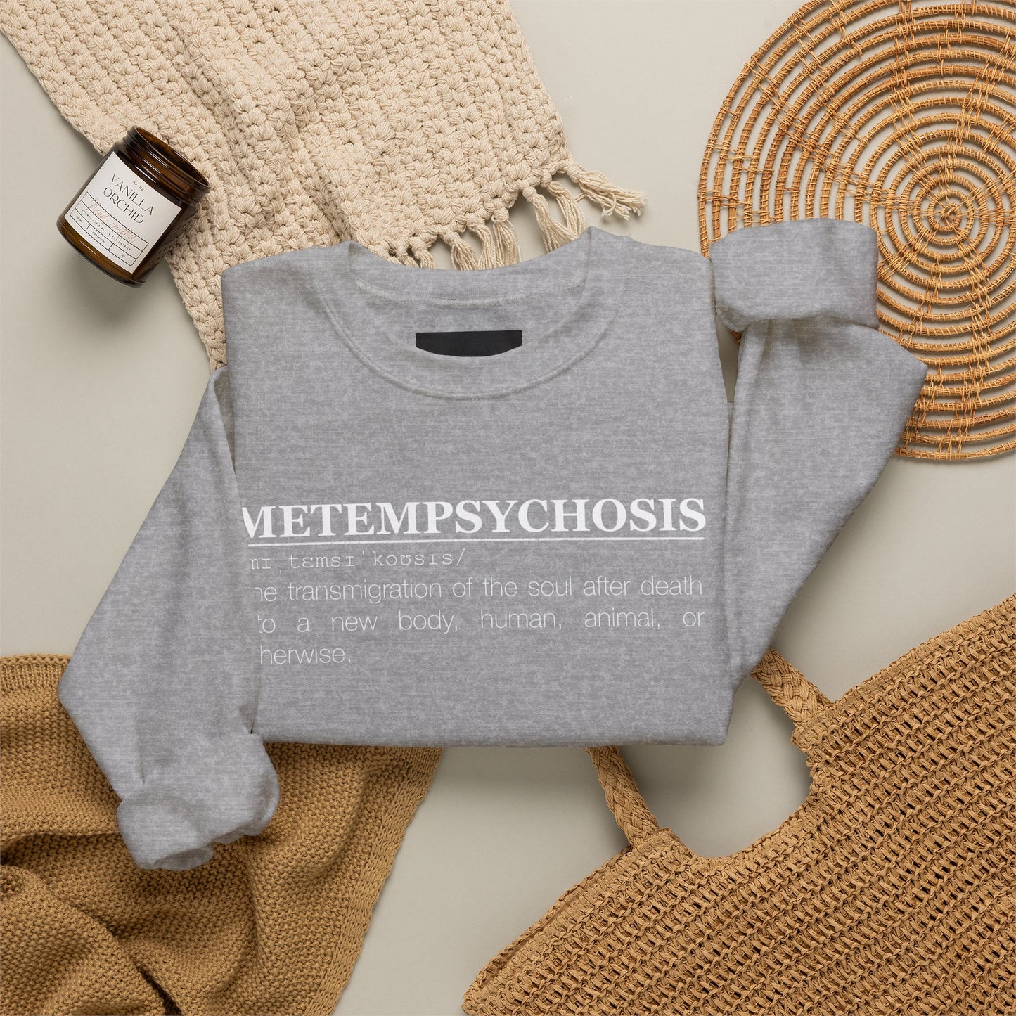 Metempsychosis Snake & Mirror Crewneck Sweatshirt