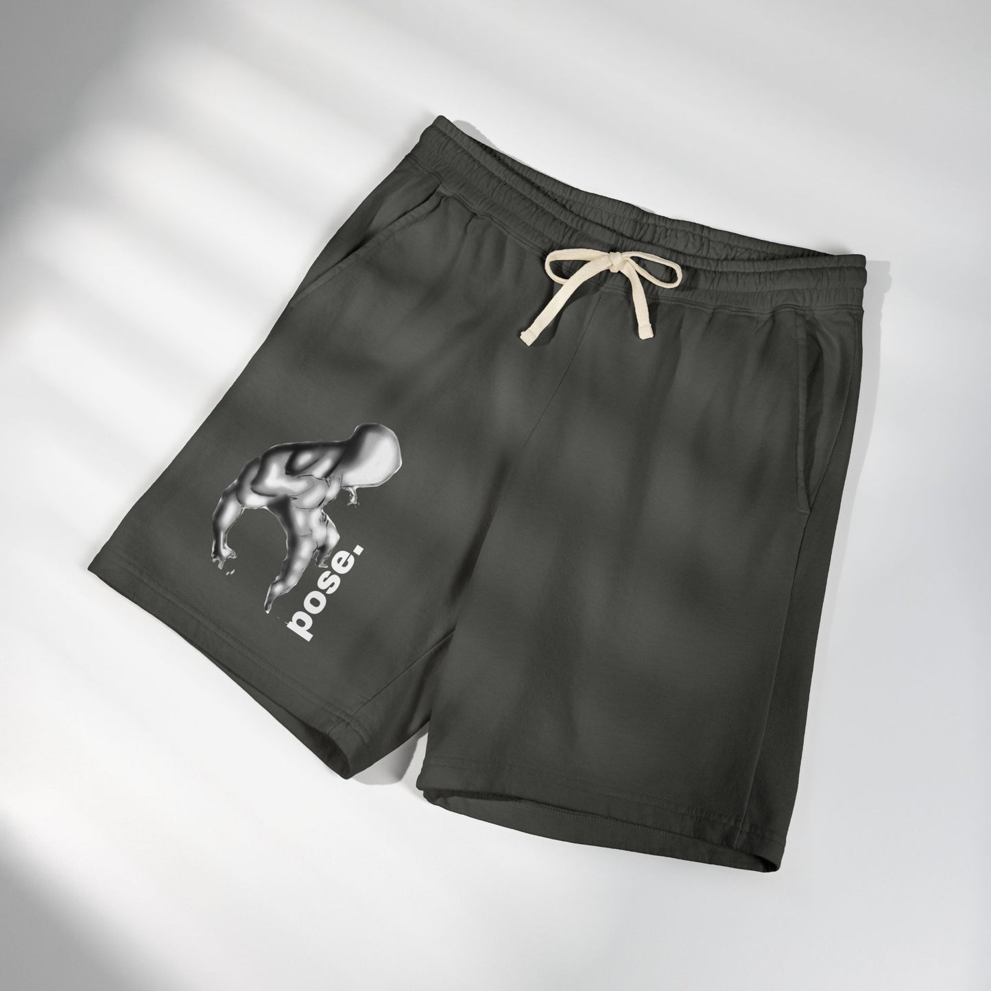 Abstract Figure Pose sweat shorts | Minimal Graphic