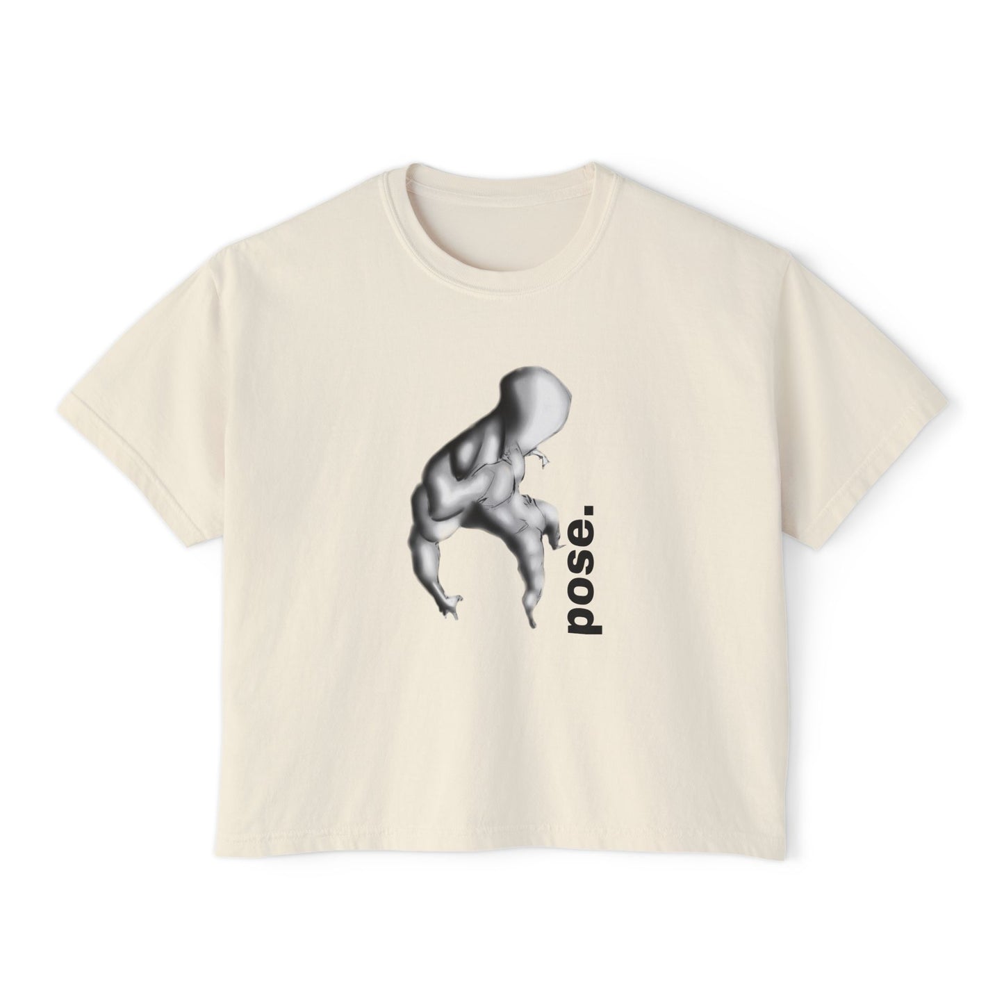 Surreal Sculpted Figure pose. Tee | Minimalist Art, Monochrome