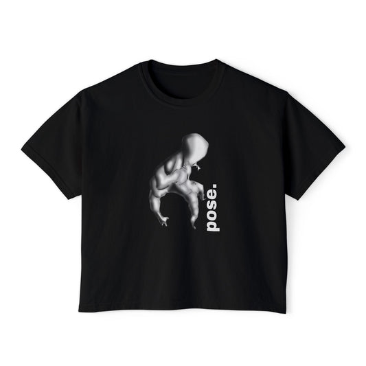 Surreal Sculpted Figure pose. Tee | Minimalist Art, Monochrome