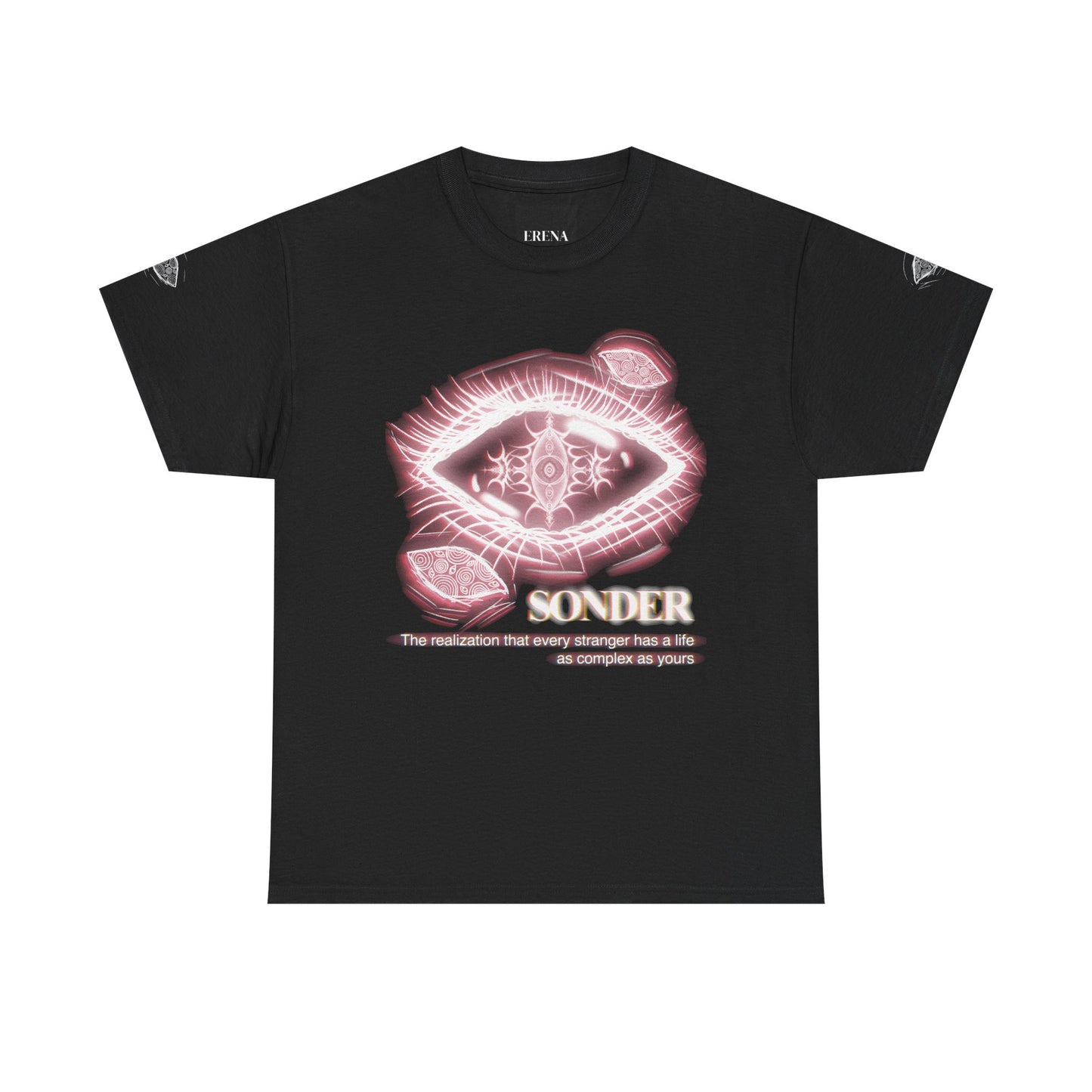 Sonder Gothic Eye T-Shirt | Unisex Aesthetic Graphic Tee | Dark Academia Alt Streetwear | Meaningful Art | Erena