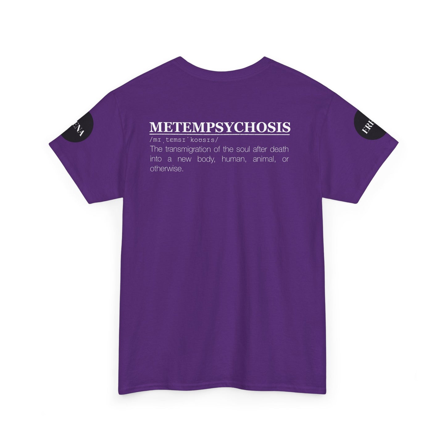 Metempsychosis Snake Illustration Tee | Monochrome Botanical Art