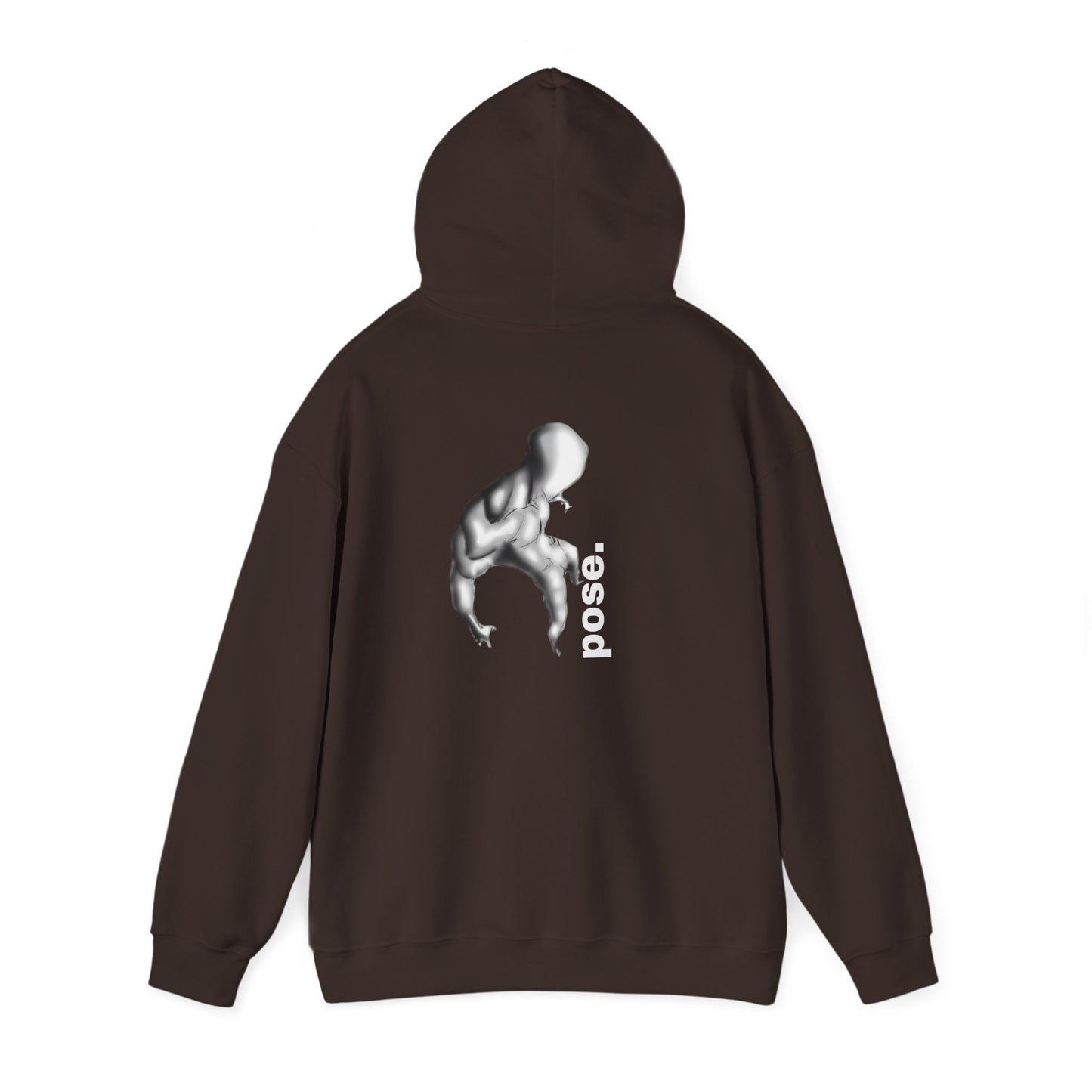 Gymnast Silhouette pose. Hoodie | Athletic Back Print