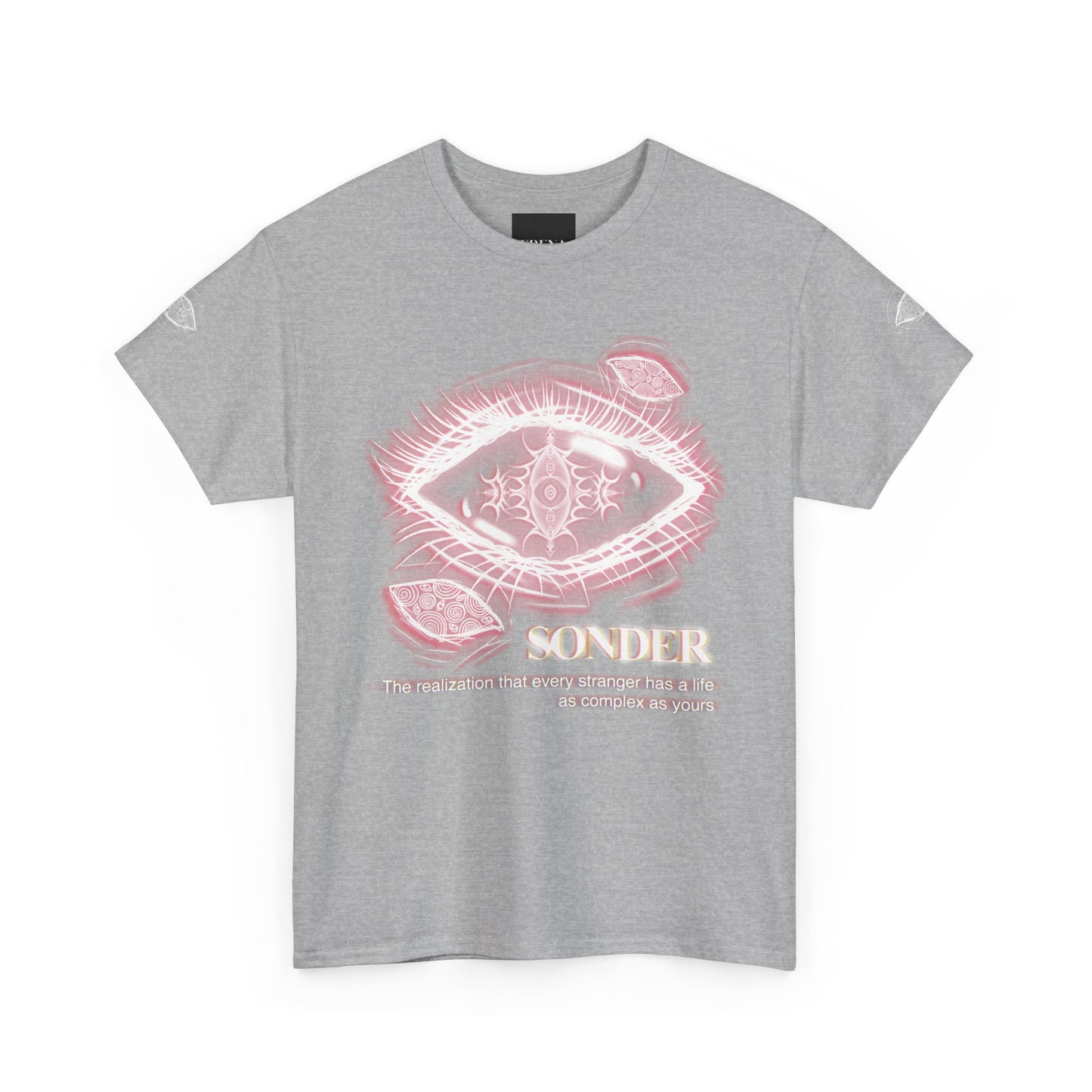 Sonder Gothic Eye T-Shirt | Unisex Aesthetic Graphic Tee | Dark Academia Alt Streetwear | Meaningful Art | Erena