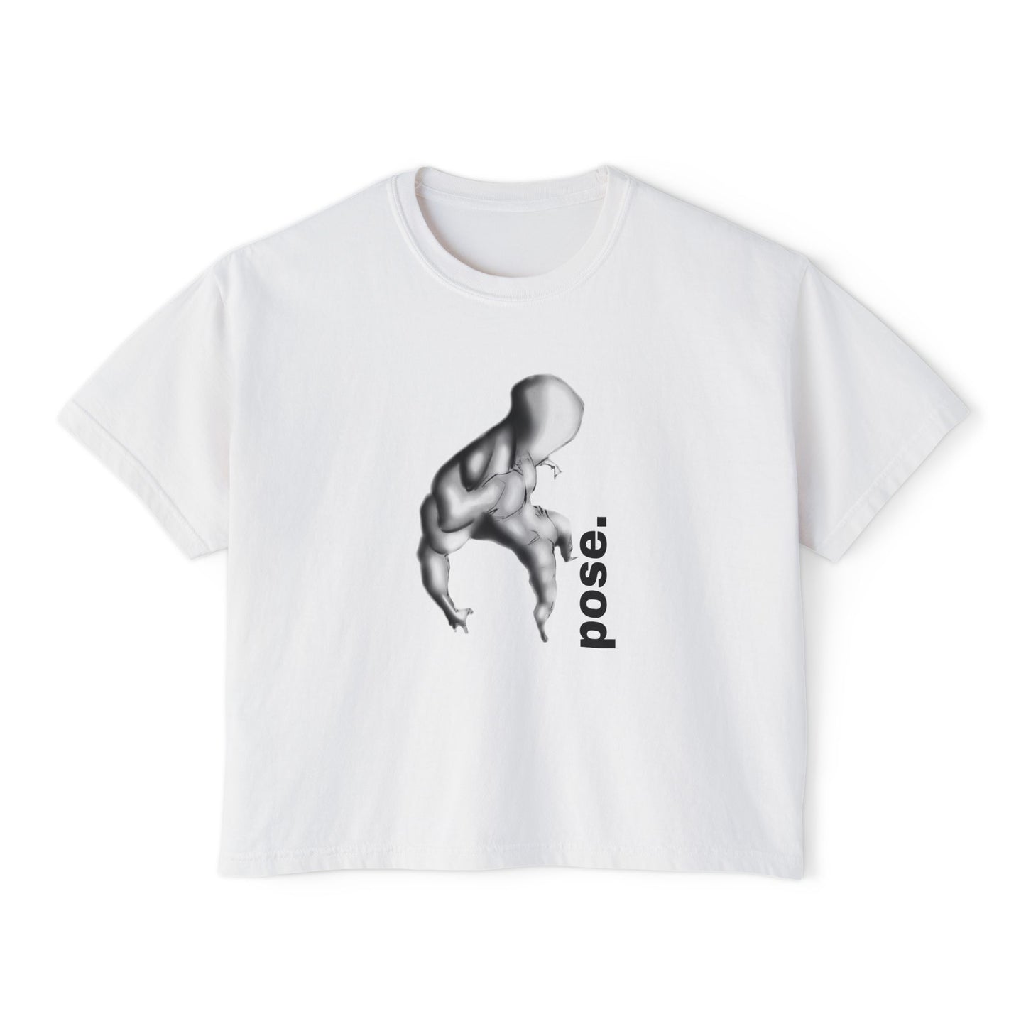 Surreal Sculpted Figure pose. Tee | Minimalist Art, Monochrome
