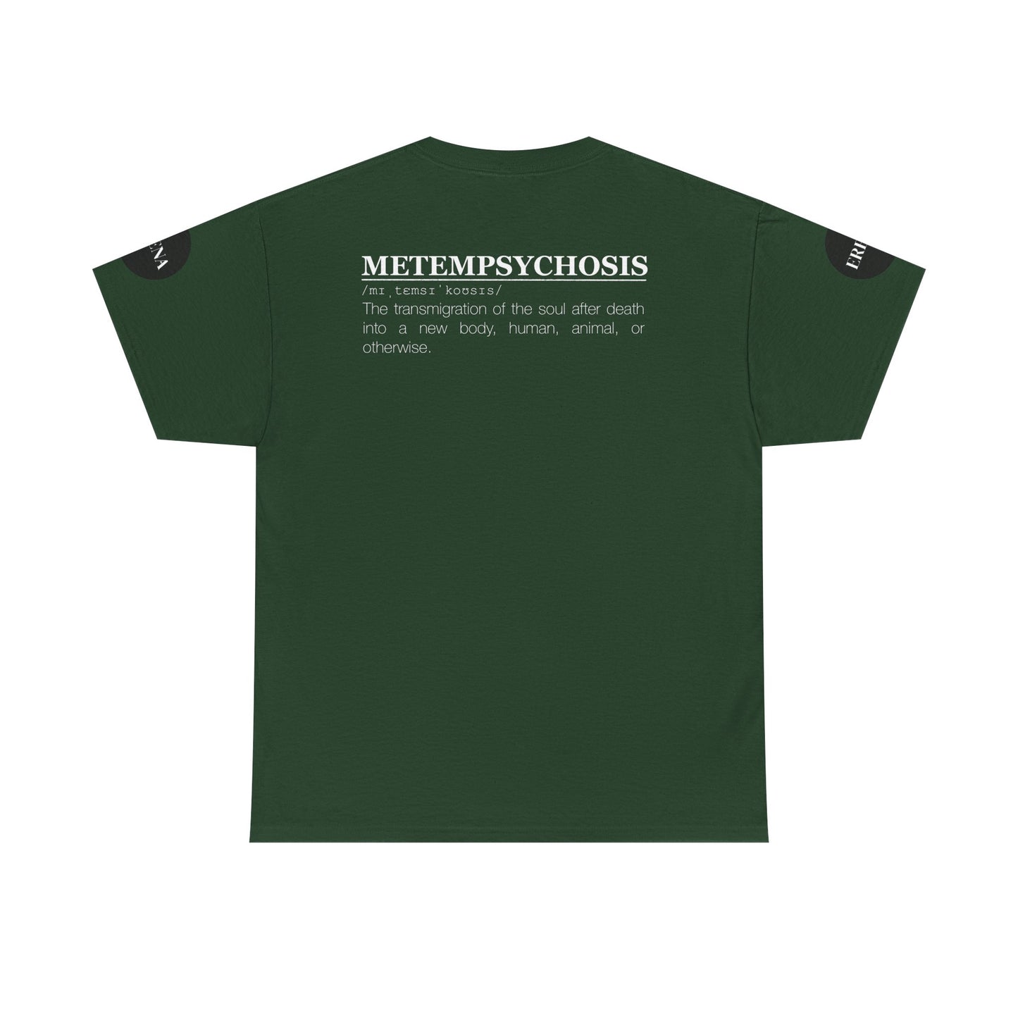 Metempsychosis Snake Illustration Tee | Monochrome Botanical Art