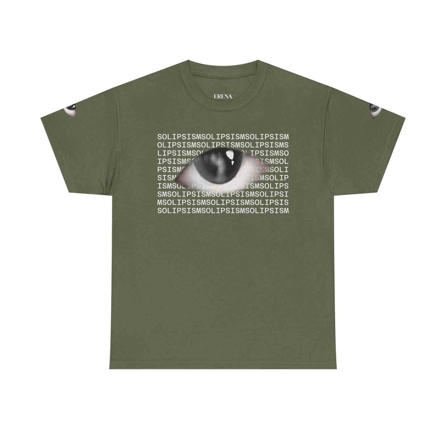 Monochrome Lip Print Tee | Repeated Text Pattern, Minimal Graphic Shirt