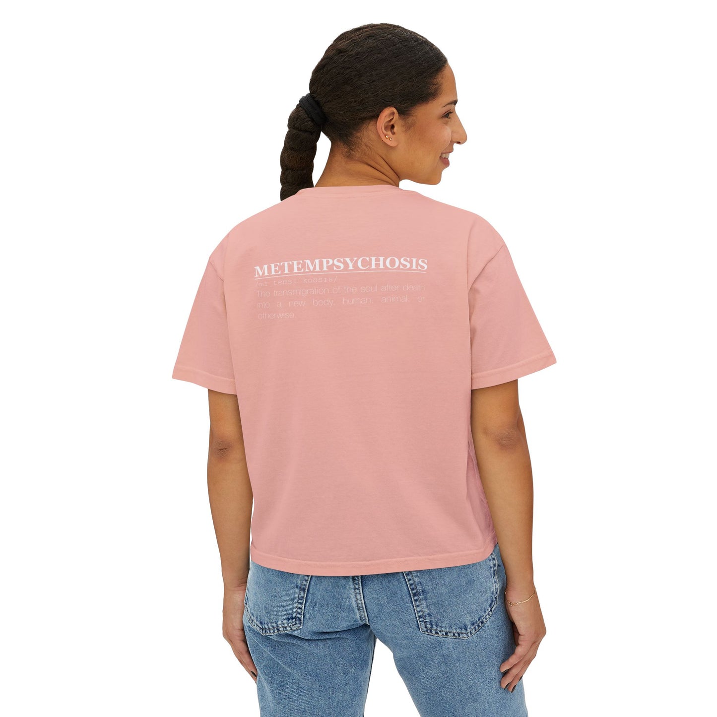 Metempsychosis snake and cocoon Women's Boxy Tee | philosophical graphic tee