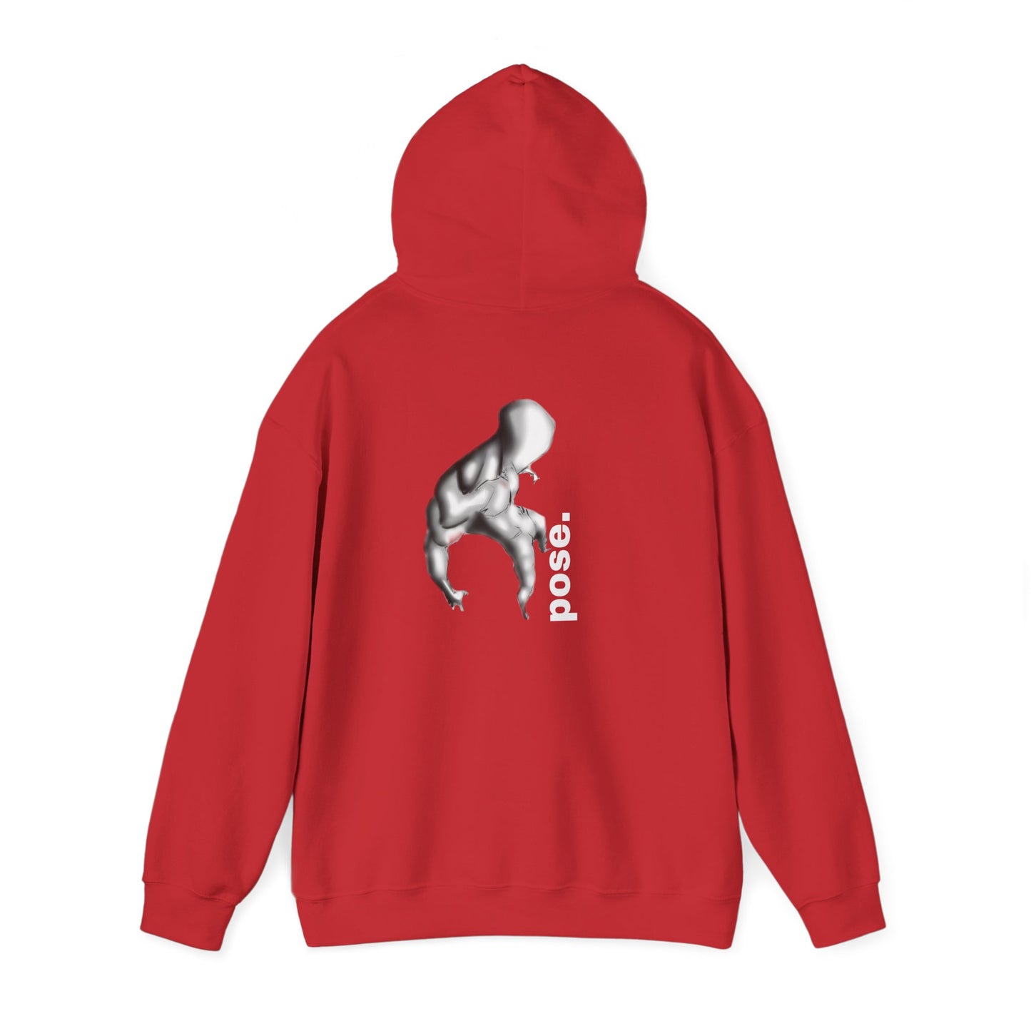 Gymnast Silhouette pose. Hoodie | Athletic Back Print