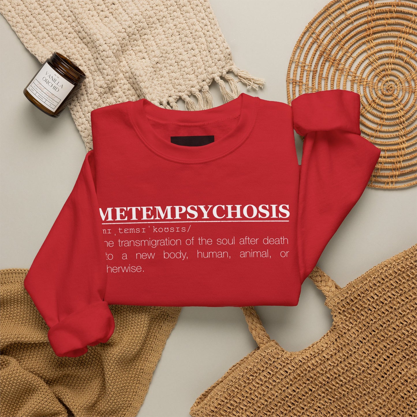 Metempsychosis Snake & Mirror Crewneck Sweatshirt