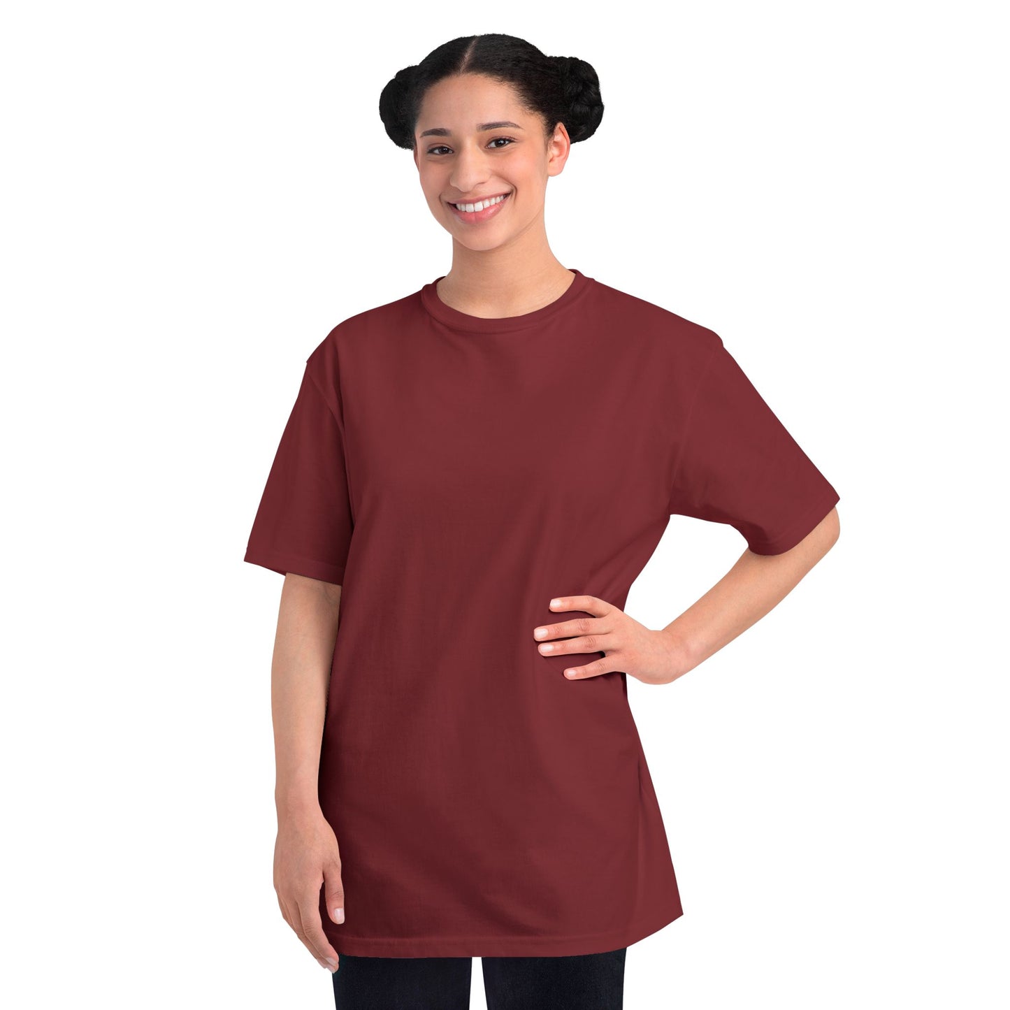 Monochrome Eye with Repeated Text T-Shirt | Graphic Back Print