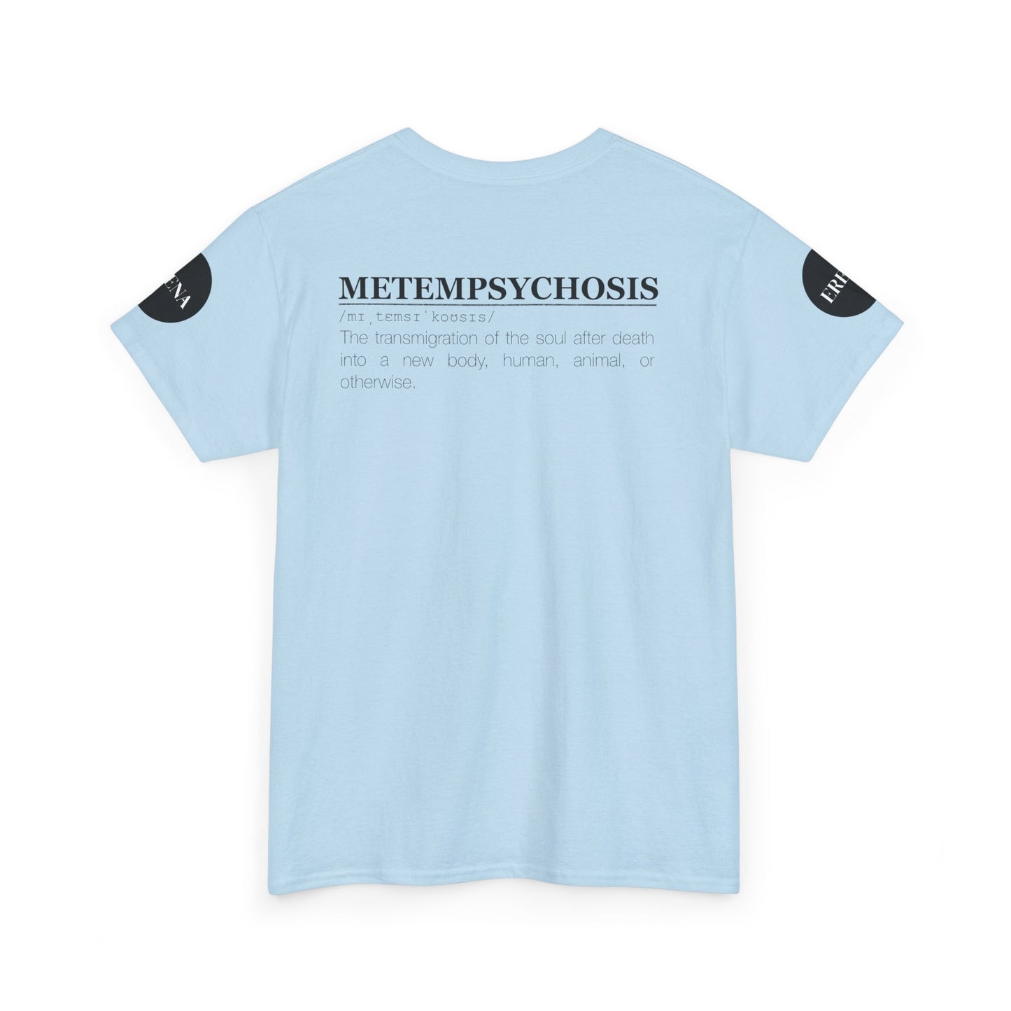 Metempsychosis Snake Illustration Tee | Monochrome Botanical Art