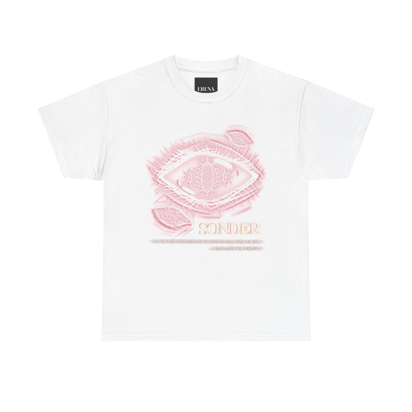 Sonder Gothic Eye T-Shirt | Unisex Aesthetic Graphic Tee | Dark Academia Alt Streetwear | Meaningful Art | Erena