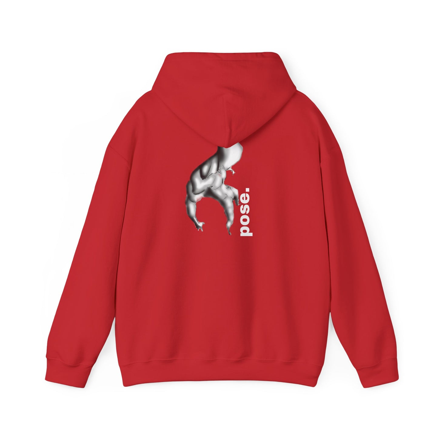 Gymnast Silhouette pose. Hoodie | Athletic Back Print