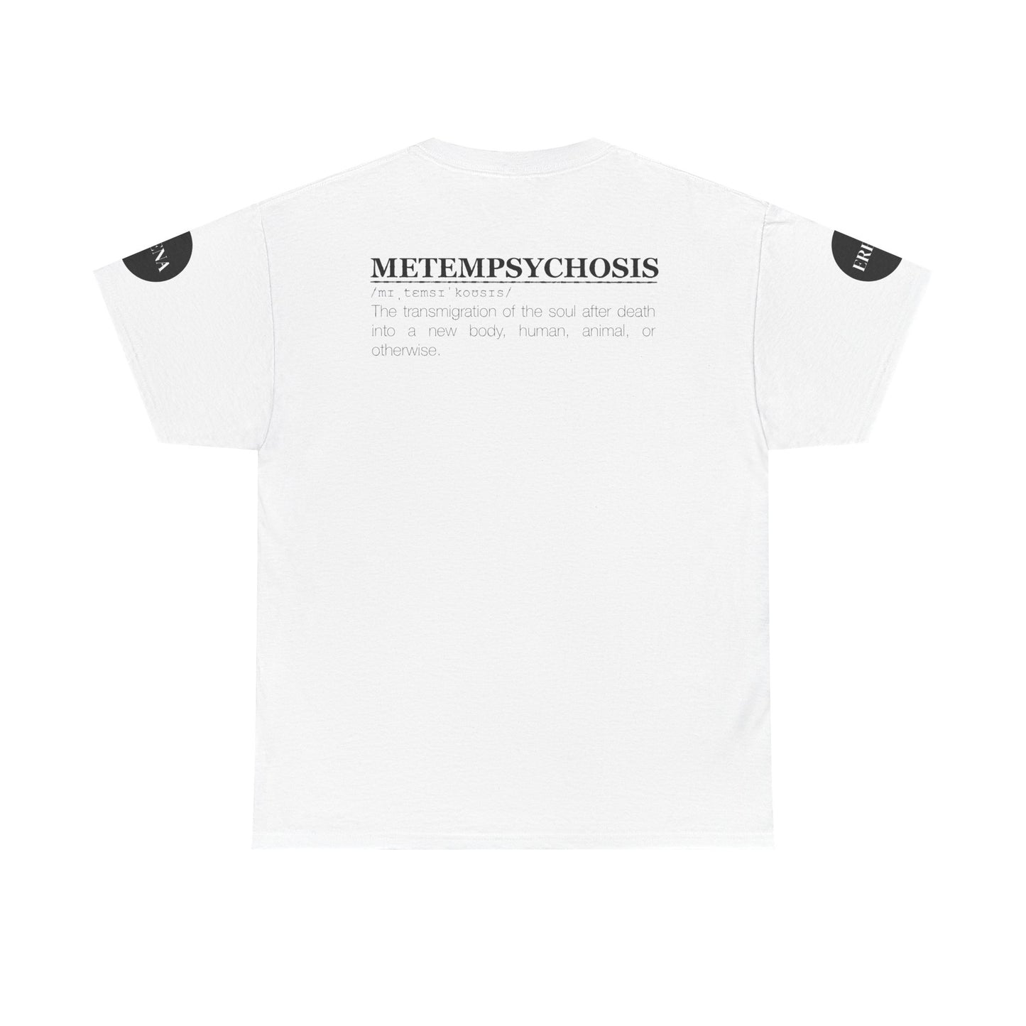 Metempsychosis Snake Illustration Tee | Monochrome Botanical Art