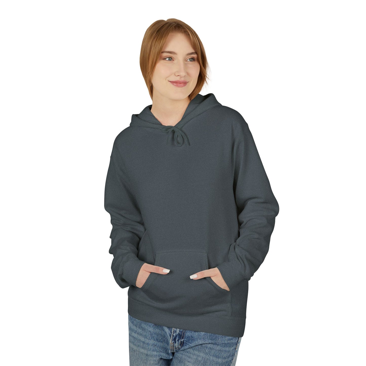 Sonder eye illustration Hoodie | Back graphic, neon pink text