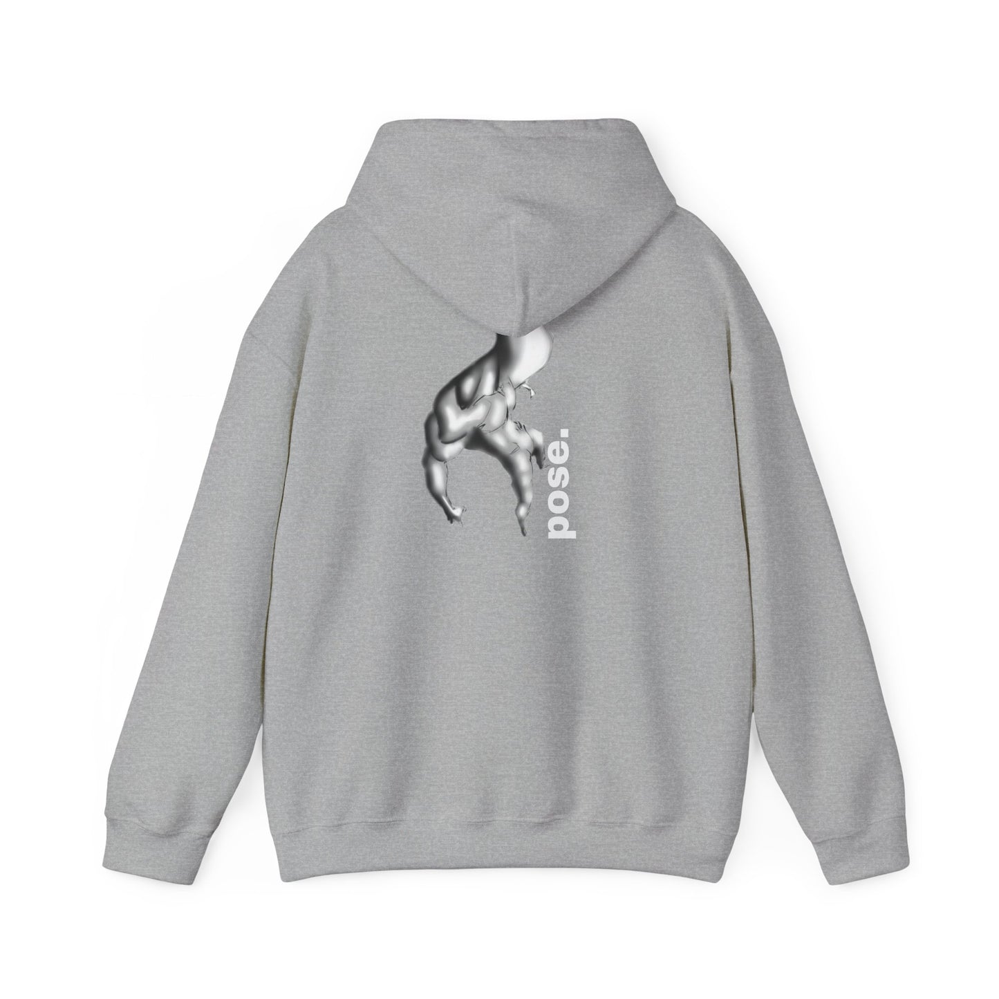 Gymnast Silhouette pose. Hoodie | Athletic Back Print