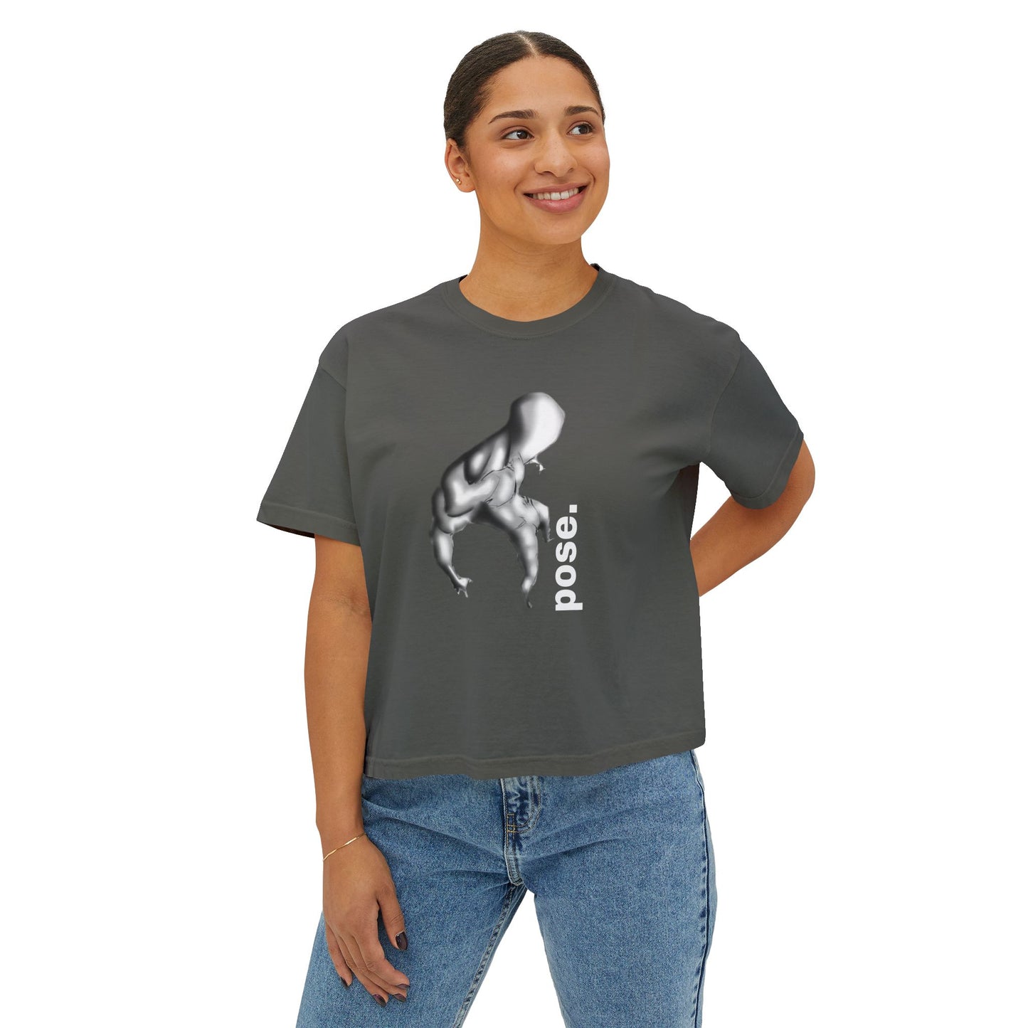 Surreal Sculpted Figure pose. Tee | Minimalist Art, Monochrome