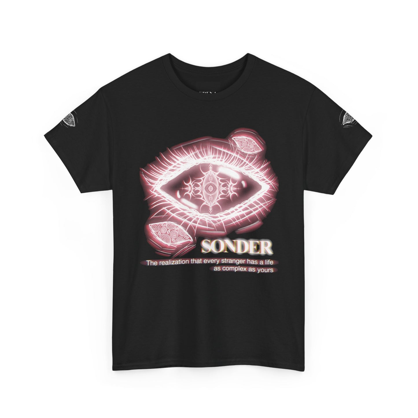 Sonder Gothic Eye T-Shirt | Unisex Aesthetic Graphic Tee | Dark Academia Alt Streetwear | Meaningful Art | Erena