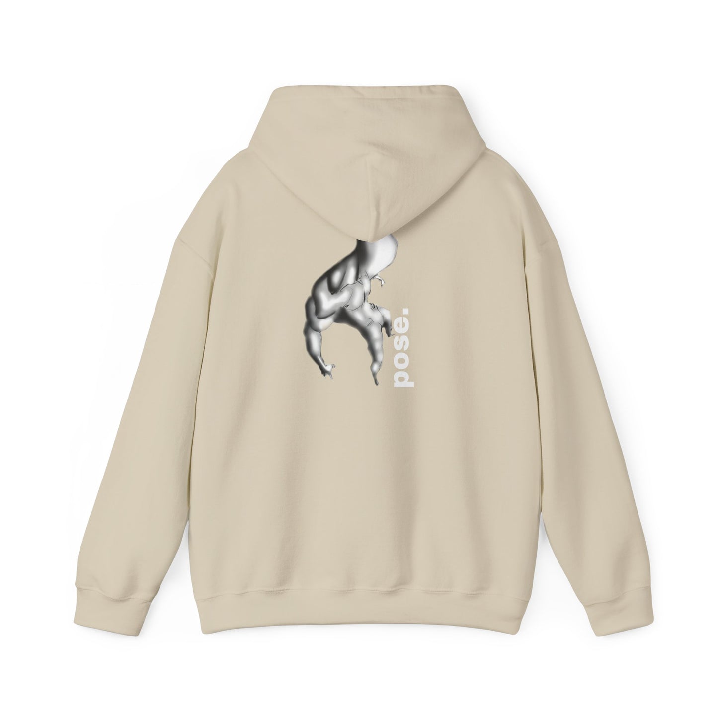 Gymnast Silhouette pose. Hoodie | Athletic Back Print